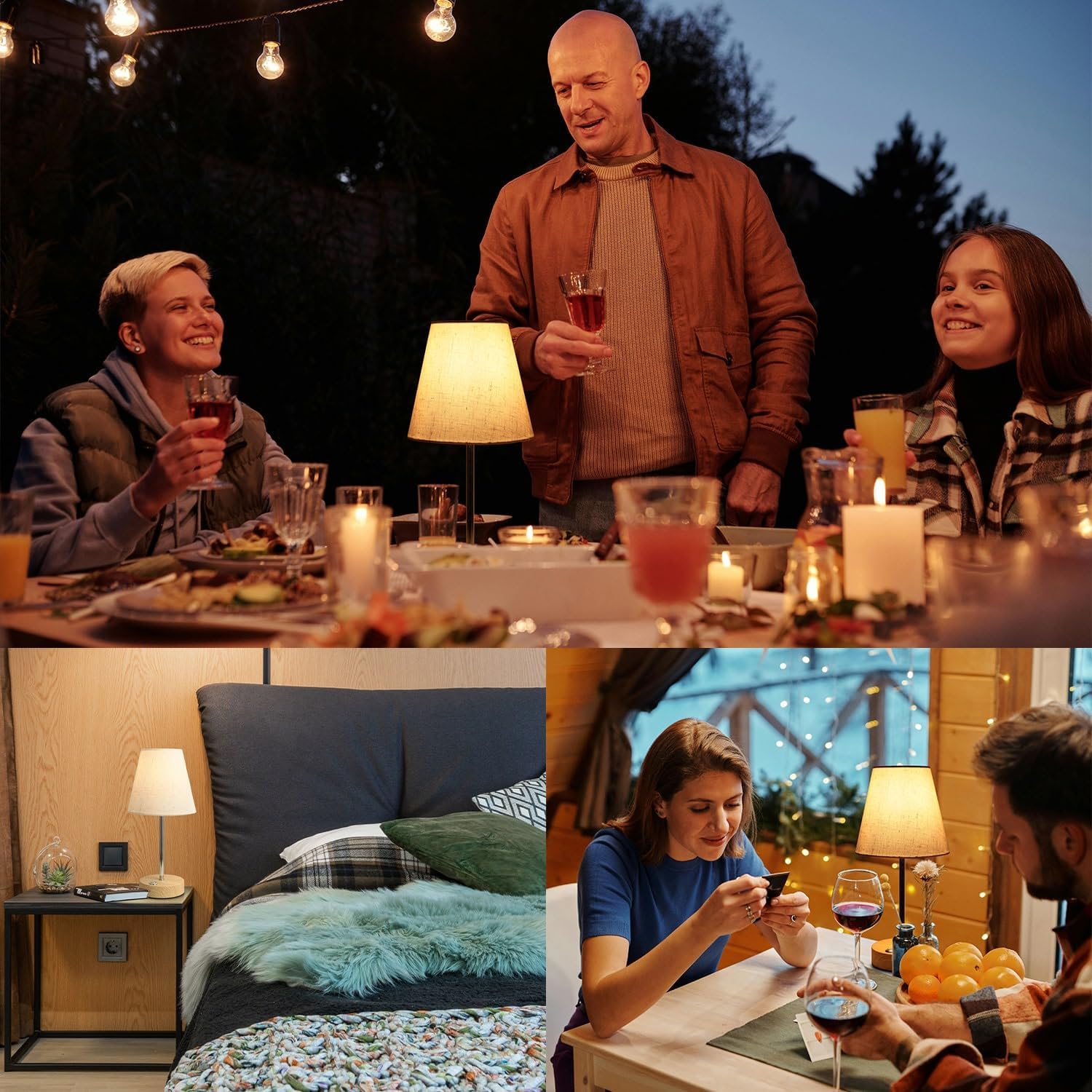 Thumbnail 5 de HSLighting kabellose Tischlampe Kabellos LED Akku (Touch-Dimmung, Typ‑C, bis zu 30.000 h)