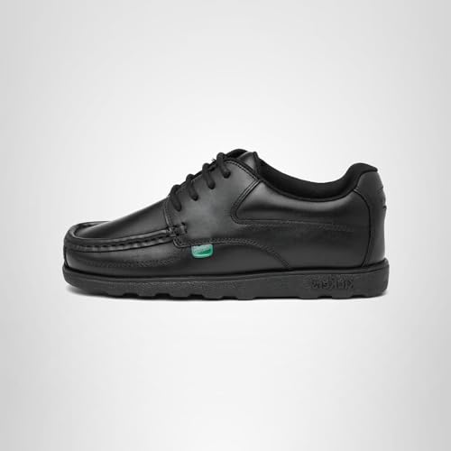 Thumbnail 9 de Kickers Fragma Boys Lace Up School Shoe (Black) – Size 6