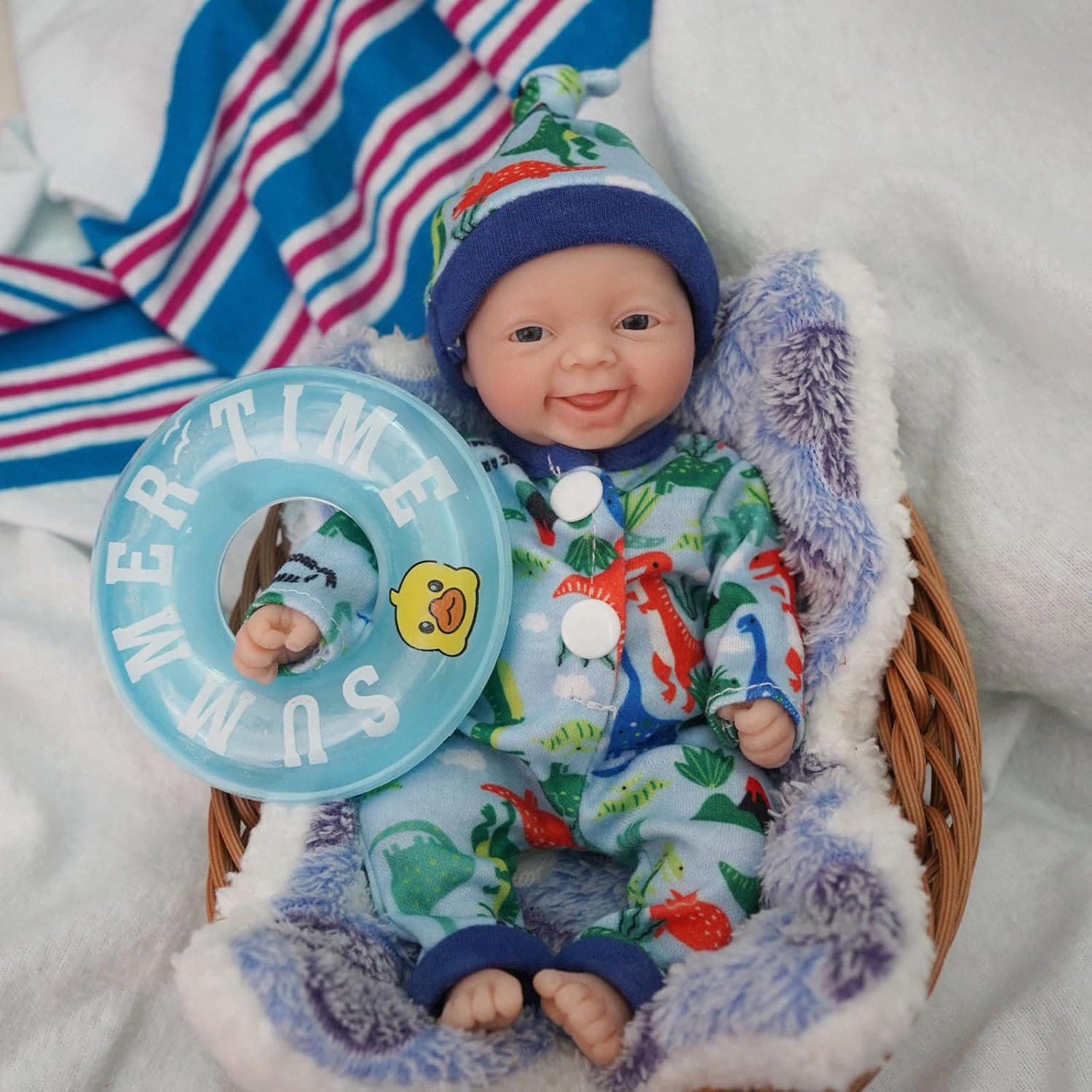 Thumbnail 5 de Newtotlove 7" Reborn Baby Dolls Boy: Full Silicone Mini Realistic Reborn