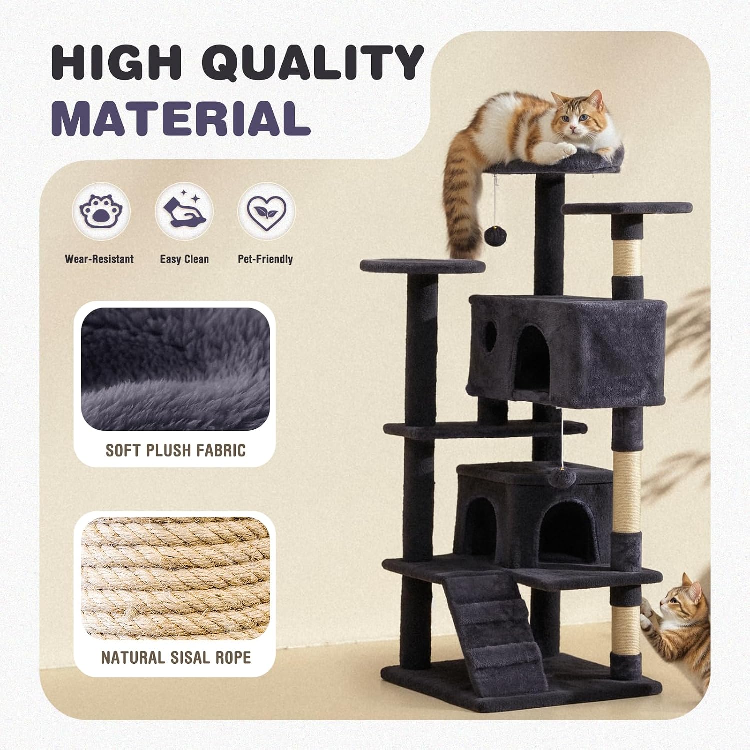 Detalle 2 de Aidoly Cat Tree 54-Inch