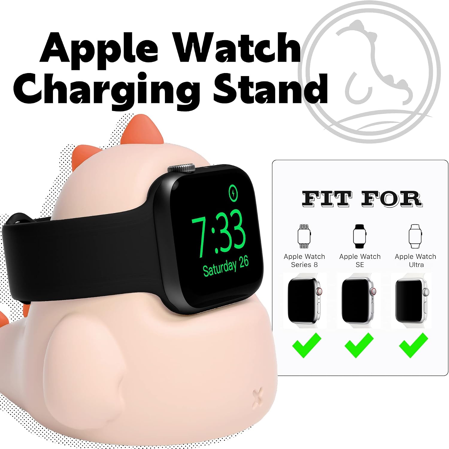 Detalle de ELETIUO Charger Stand for Apple Watch 49mm