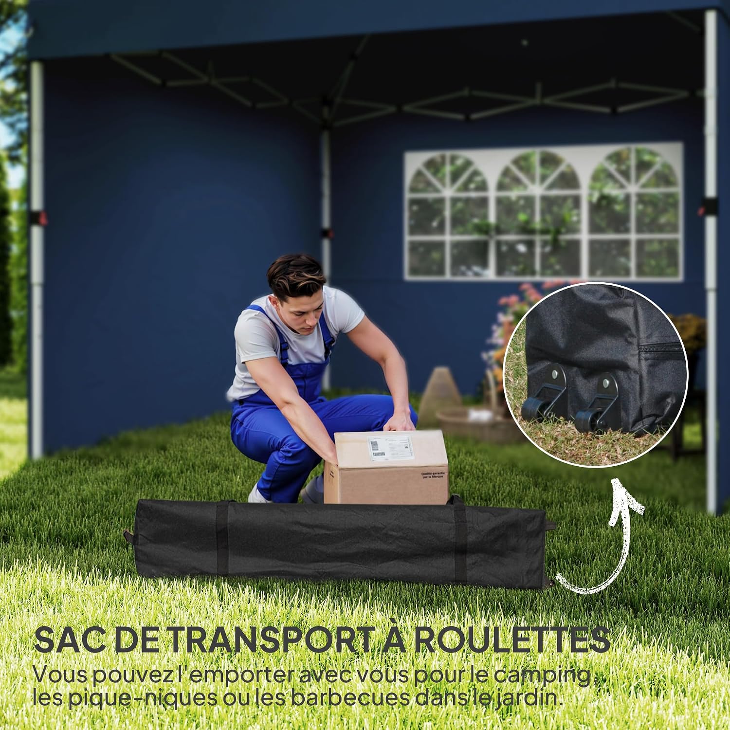 Detalle 2 de Outsunny Tonnelle pop-up 3 x 3