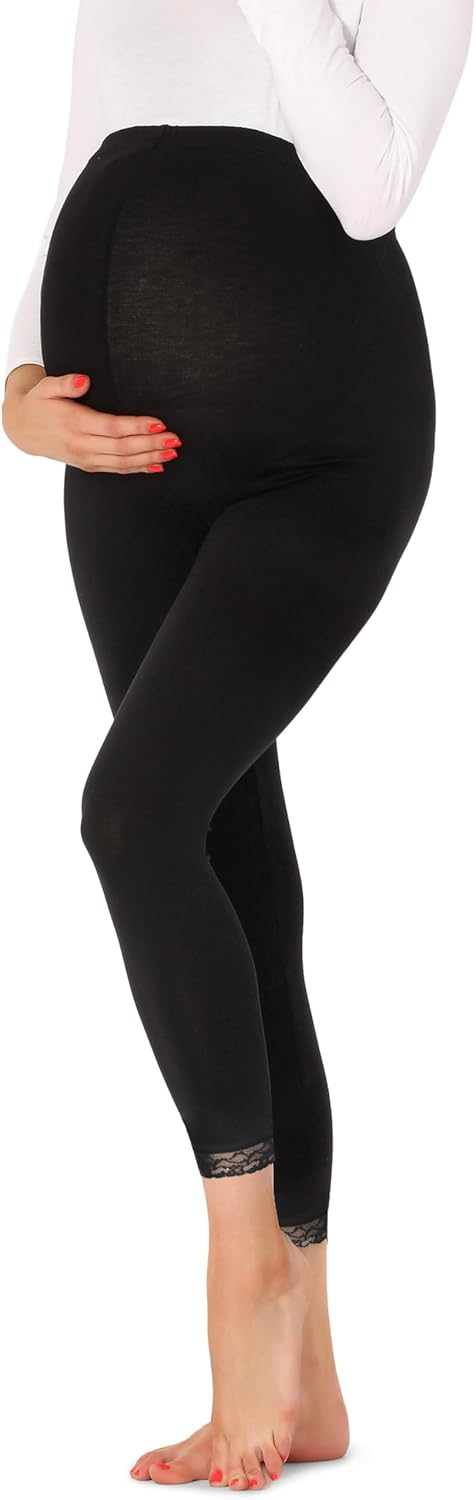 Thumbnail 4 de Be Mammy Leggings Premaman 7/8 BE20-262: comfort e supporto per la gravidanza