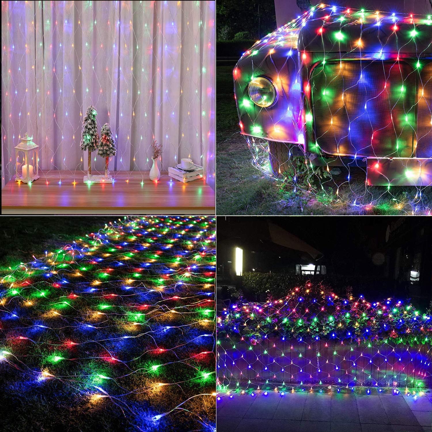 Thumbnail 6 de LYHOPE LED08240360 Christmas Net Lights, 12ft x 5ft, 360 Multicolour LEDs
