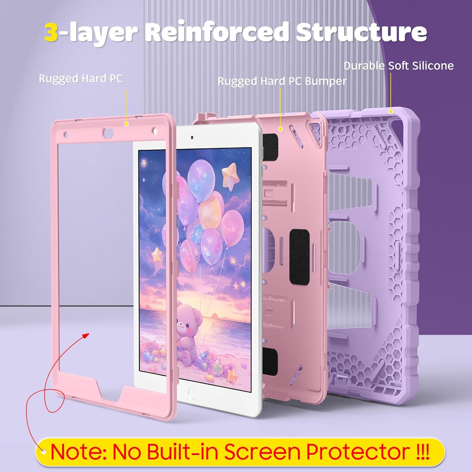 Thumbnail 2 de FINTIE Kids Case for iPad 10.2 inch, Purple