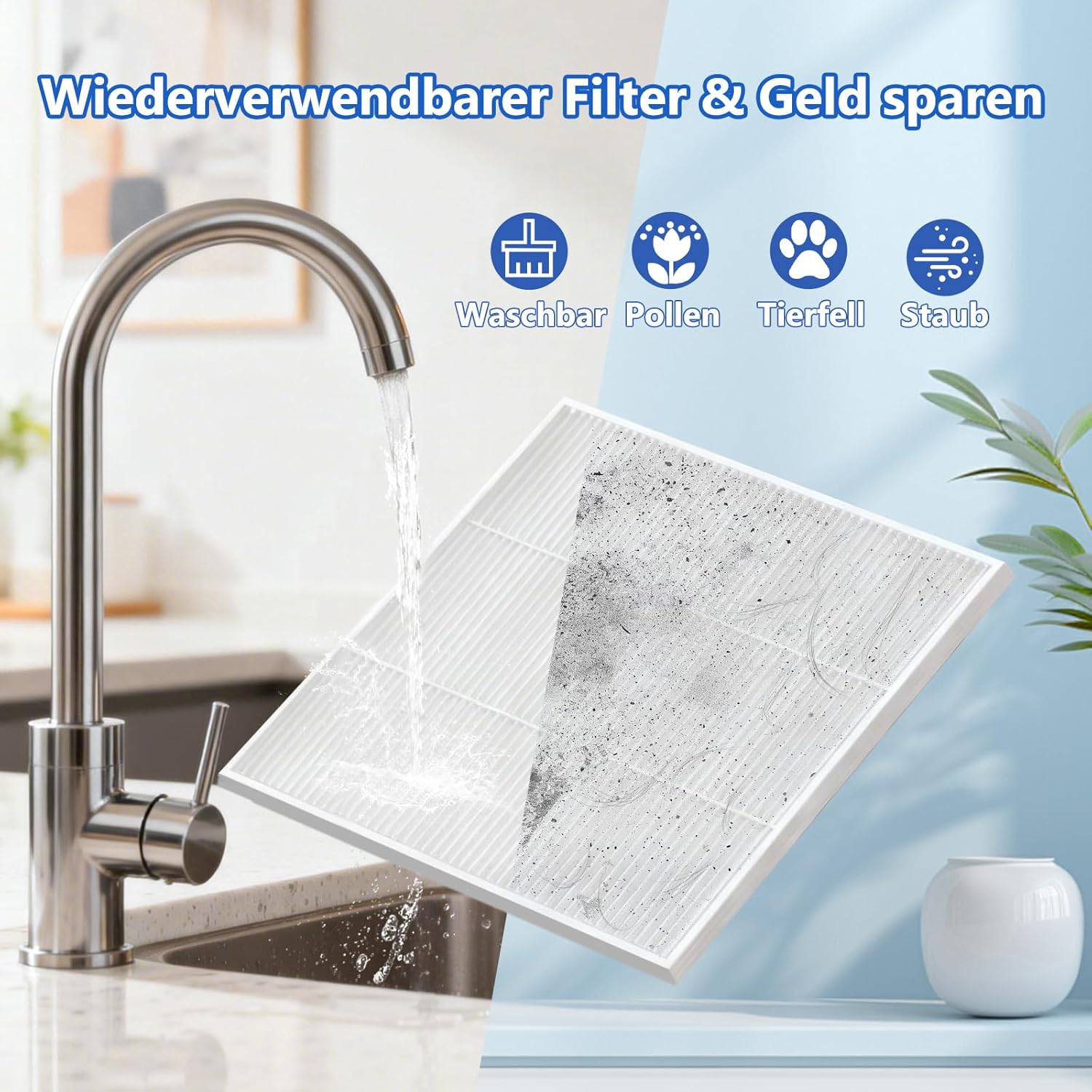 Thumbnail 4 de Elektrischer Luftentfeuchter 2.800 ml von KeepGlad (28 dB, energiesparend) mit Timer & waschbarem Filter