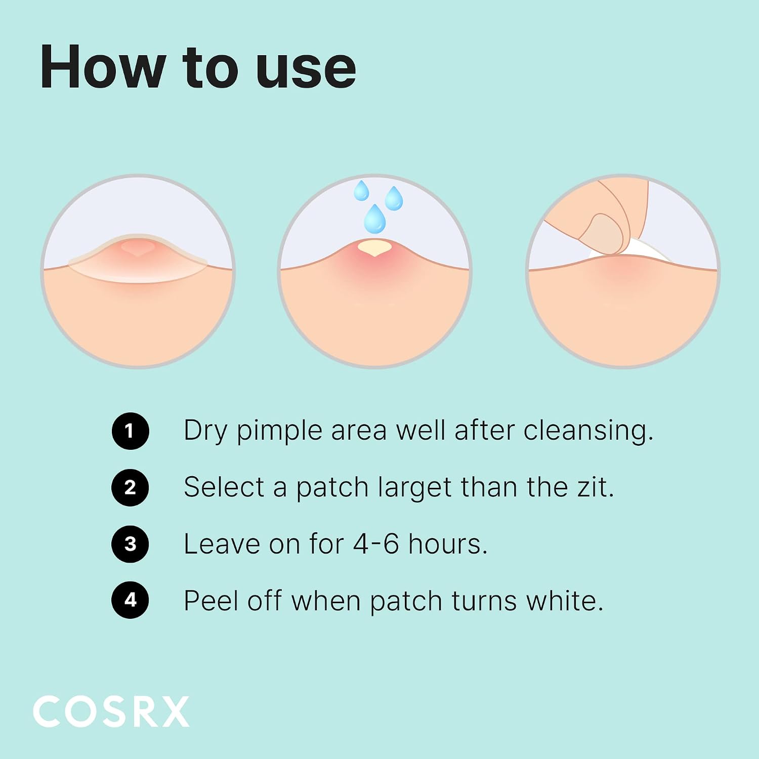 Thumbnail 6 de COSRX MI-2DSW-0GJF Master Patch Original Fit Hydrocolloid Patches, 3 Sizes