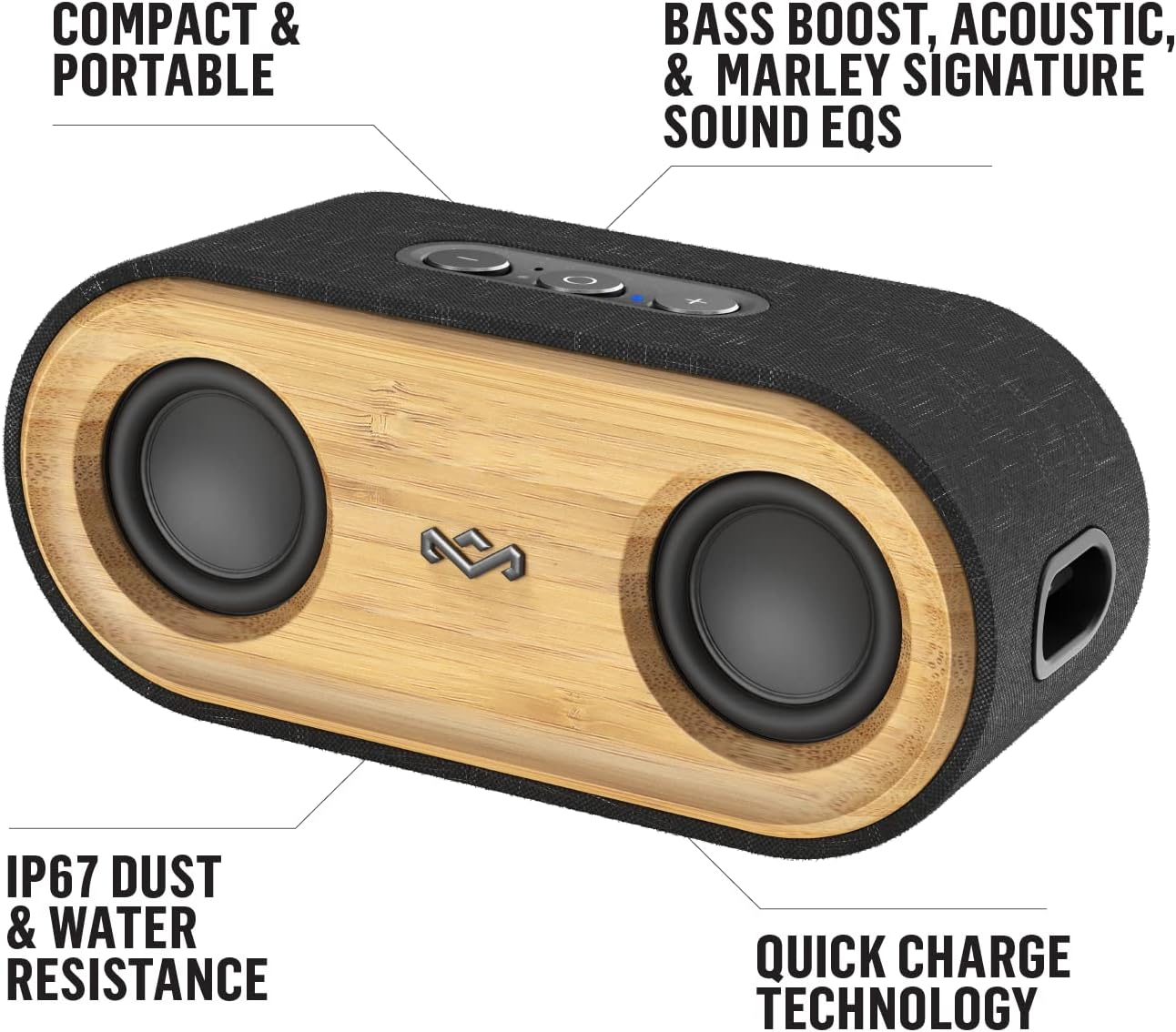 Detalle de Marley Get Together 2 Mini Bluetooth-Lautsprecher 15 Std. 🔊