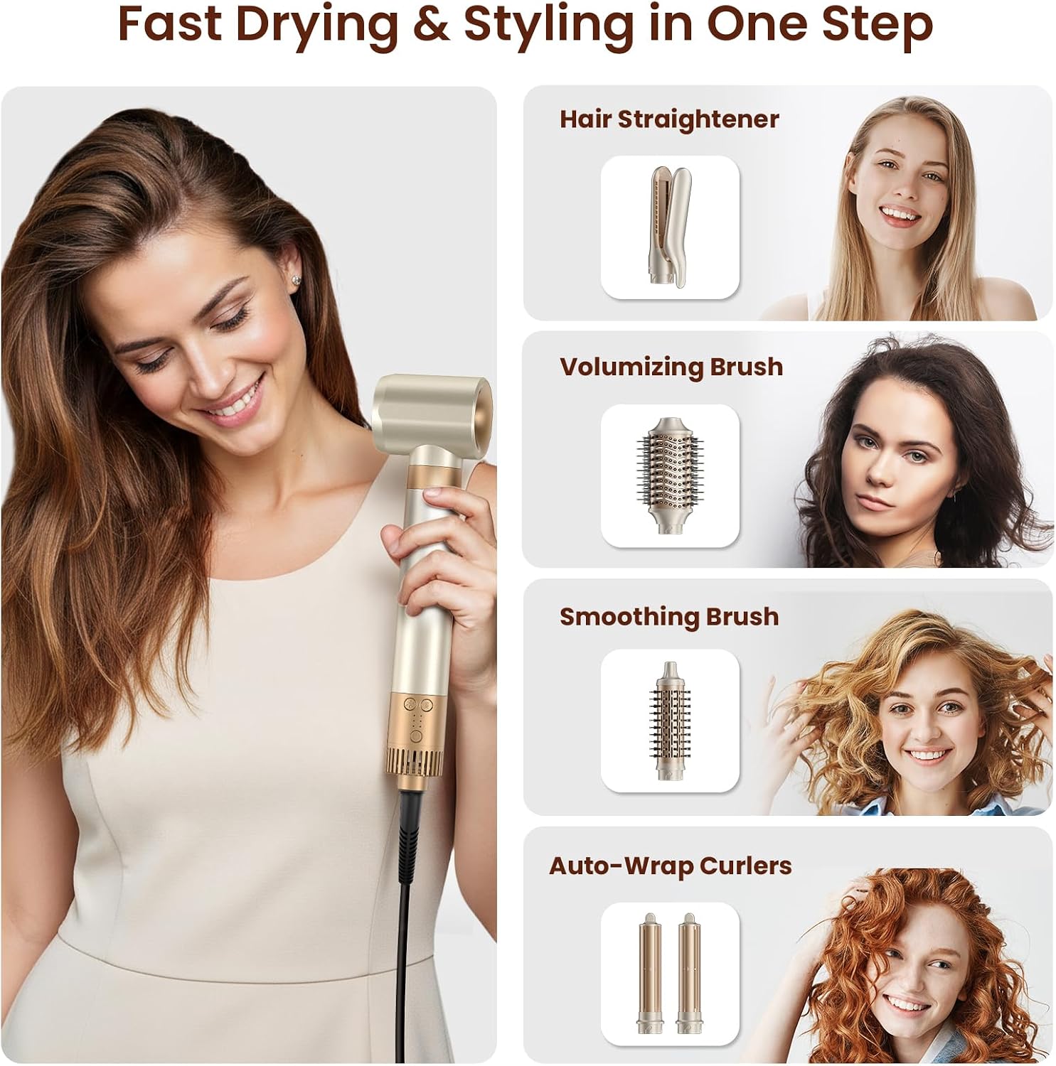 Thumbnail 1 de MESCOMB 6-in-1 Hot Air Styler 110,000 RPM 💇♀