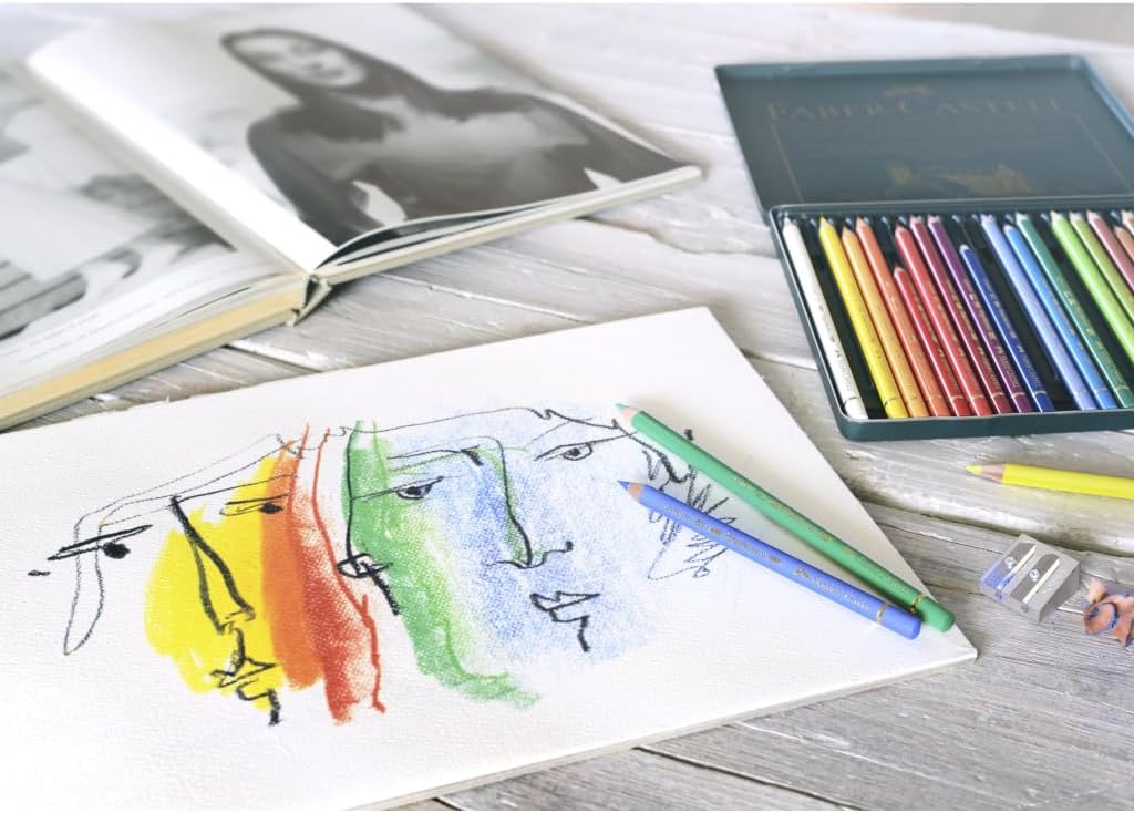 Detalle 2 de Faber-Castell Polychromos 36er Metall-Set im Metallkassette – Künstlerfarbstifte mit 3,8 mm Mine