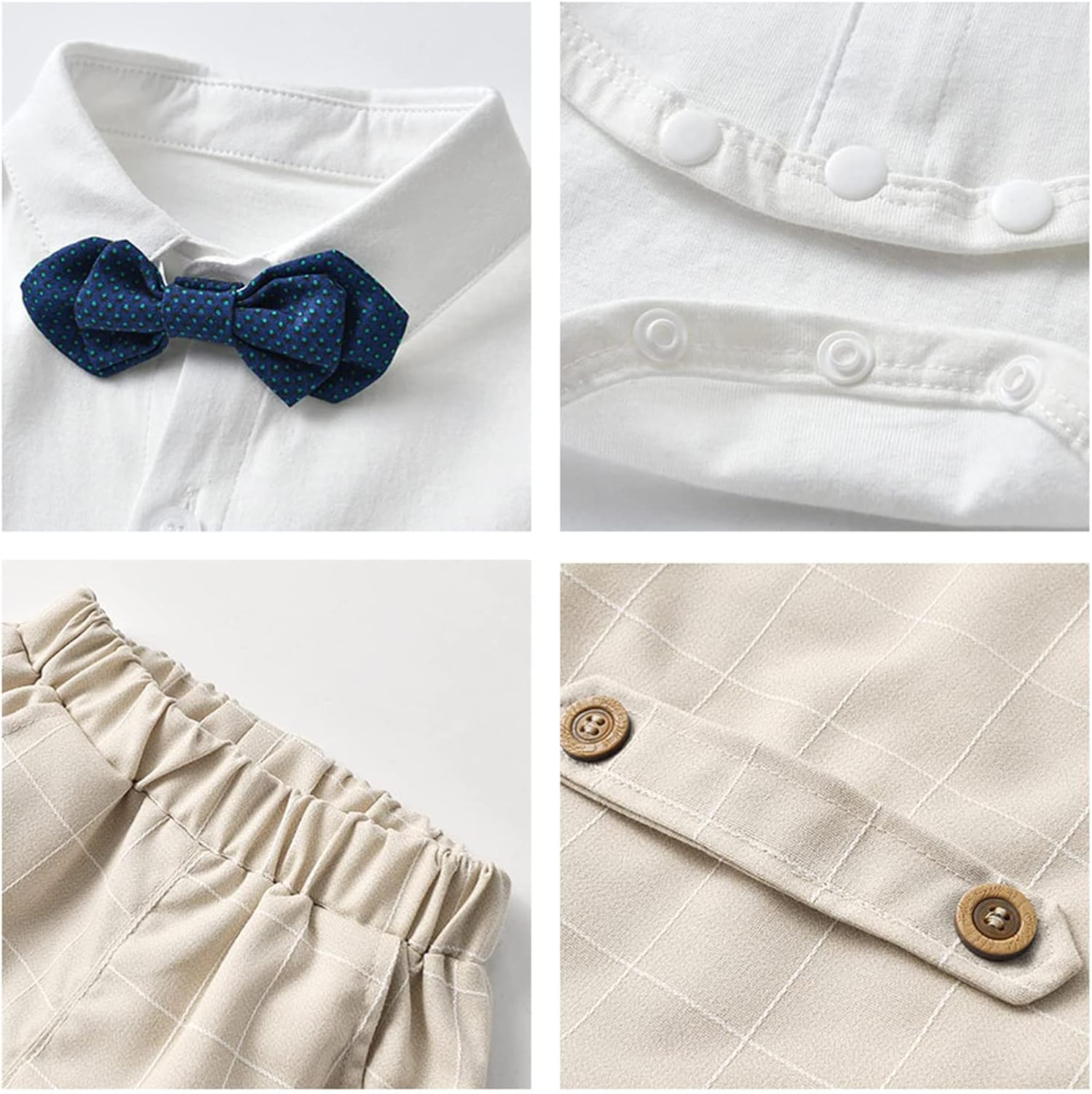 Thumbnail 6 de Volunboy completo elegante bambino 4 pezzi con camicia, papillon, gilet e pantaloni