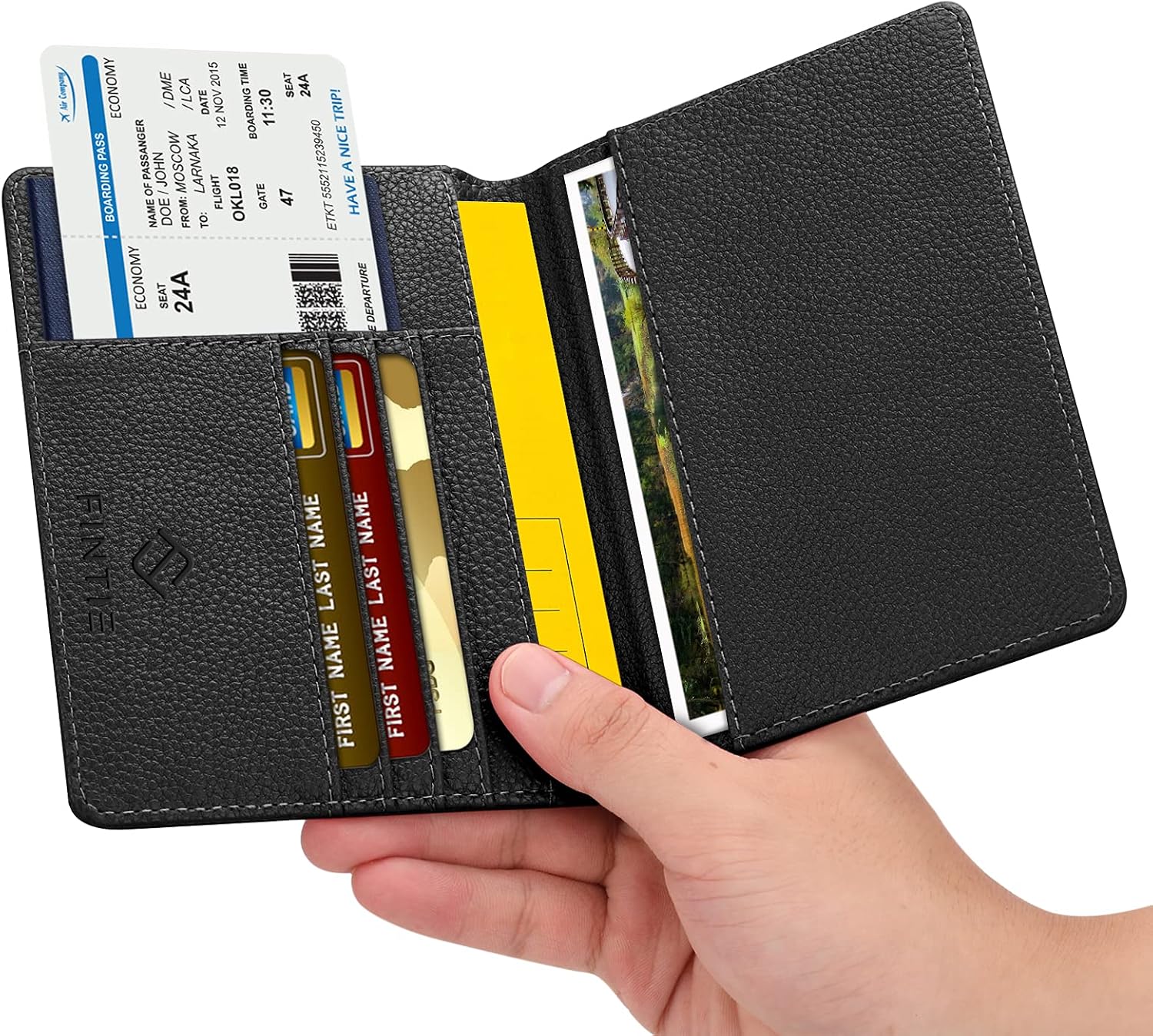 Thumbnail 2 de FINTIE porta passaporto da viaggio con protezione RFID e custodia per documenti