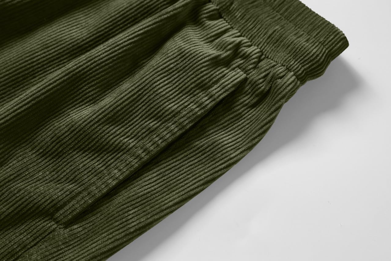Detalle de Elegancity Herren Kurze Hose Cord Shorts – Casual Sweatho Shorts mit elastischem Bund und Tasche (S–3XL)