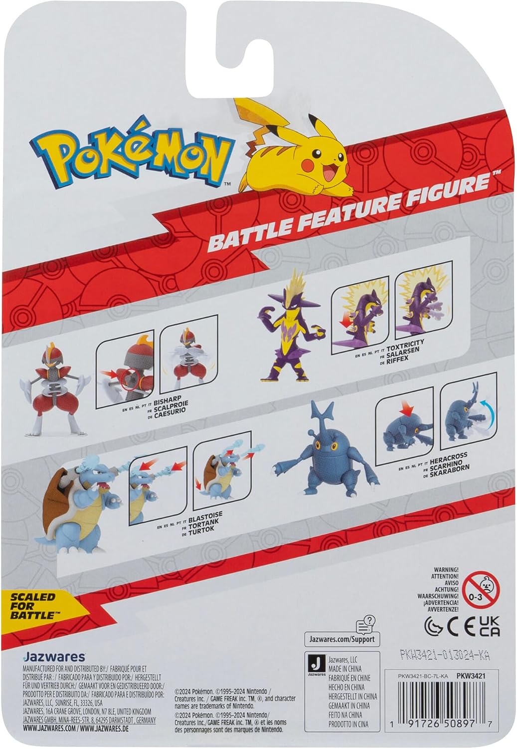 Thumbnail 4 de Pokémon PKW3421 Caesurio 11,5 cm Battle Figure