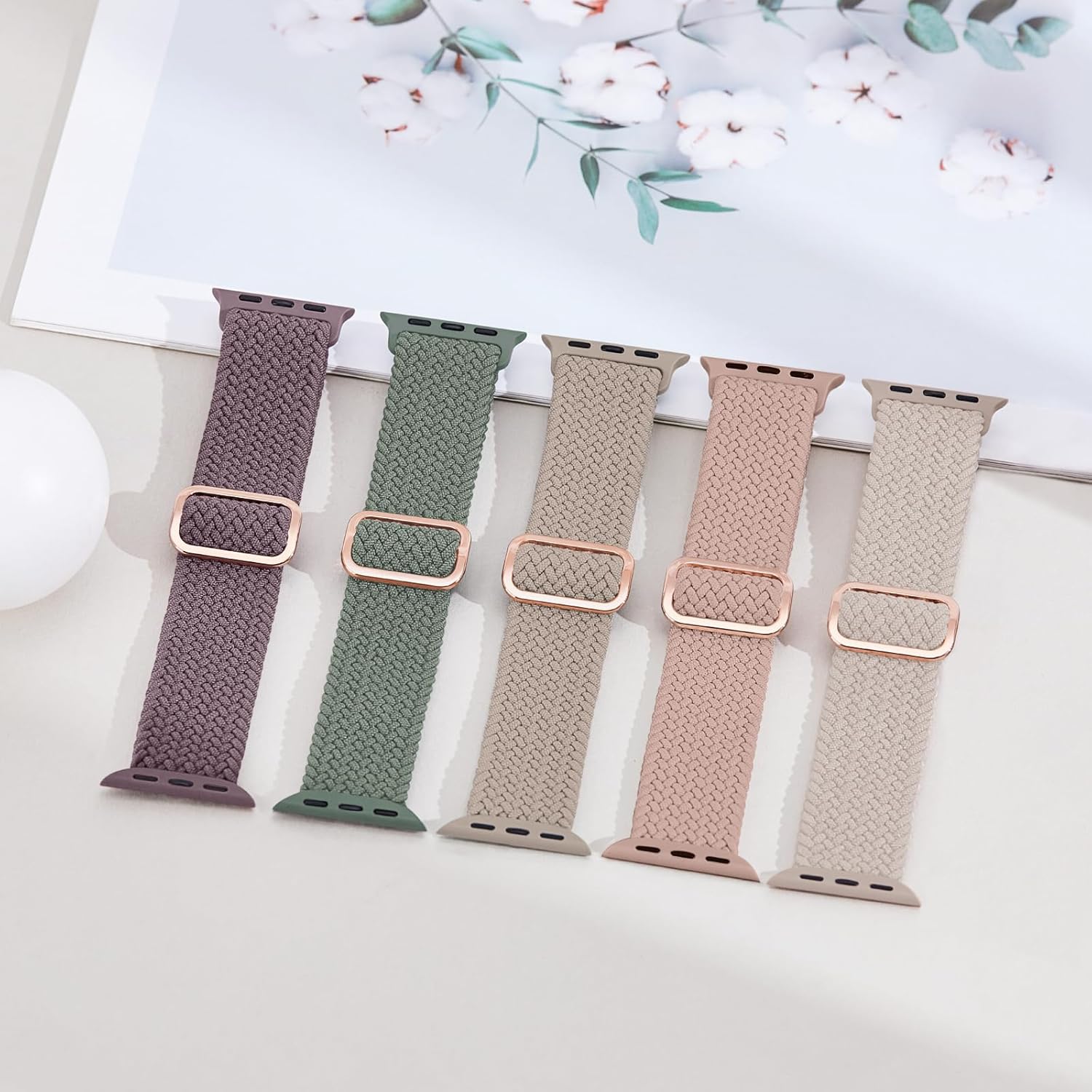 Thumbnail 5 de Raradev 5 Pack Braided Band for Apple Watch: breathable, adjustable sport loops for all sizes