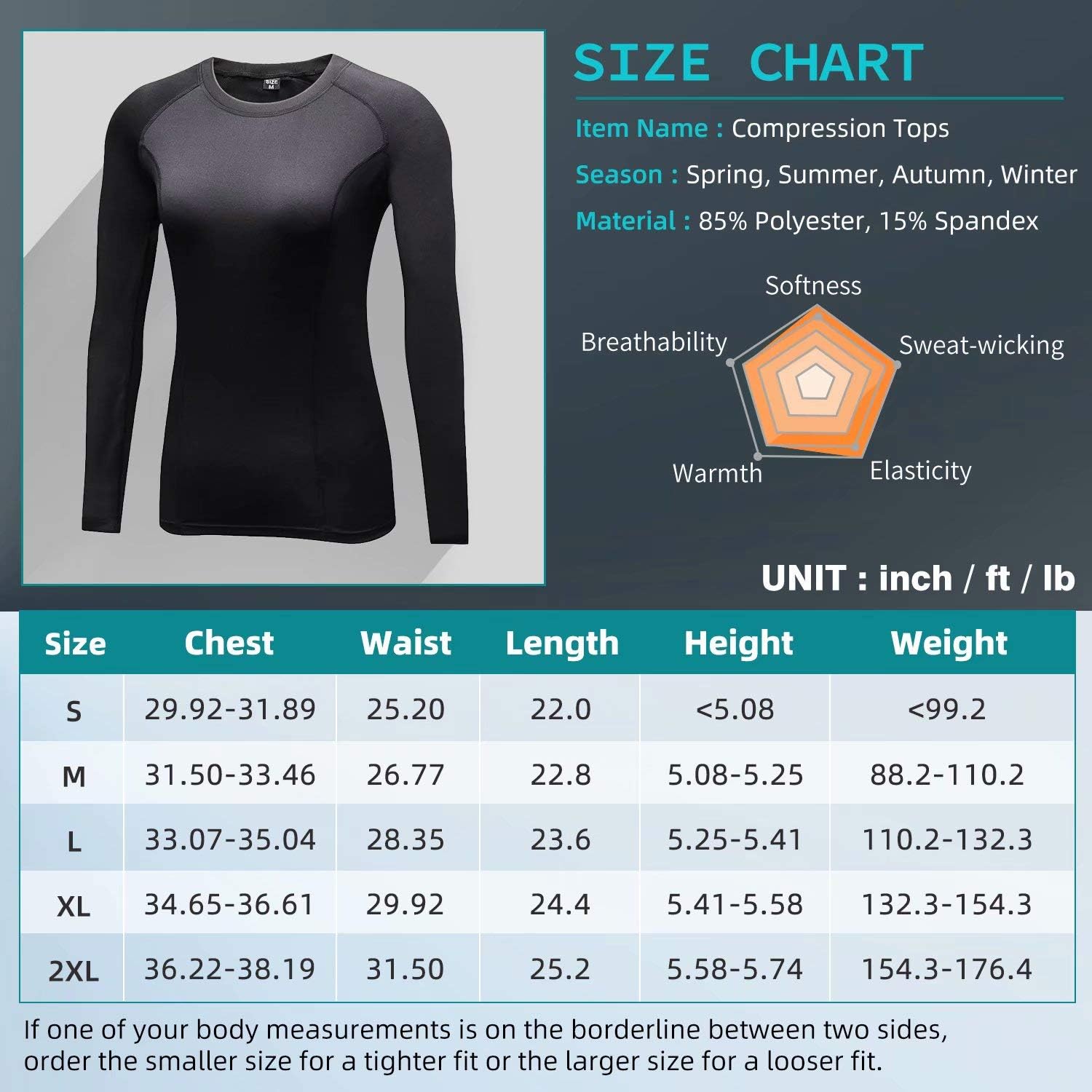 Thumbnail 6 de Sillictor Womens Thermal Compression Base Layer tops