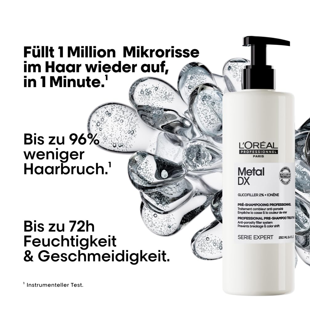 Detalle de L’Oréal Professionnel Metal DX Pre-Shampoo – Anti-Haarbruch, 250 ml