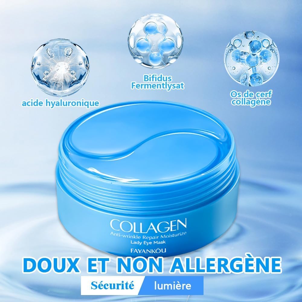 Thumbnail 2 de 60 Patchs Yeux au Collagène – Masque Hydratant Contour des Yeux