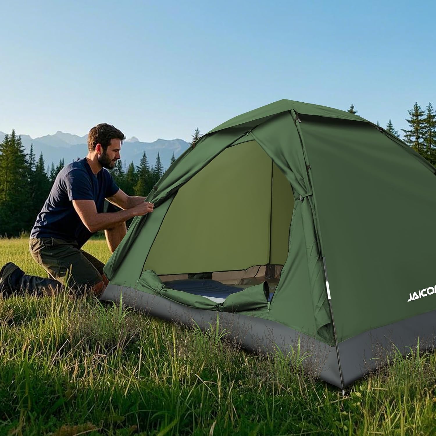 Thumbnail 6 de JAICOM Tenda da Campeggio per 1-4 Persone: ultraleggera, impermeabile e facile da montare