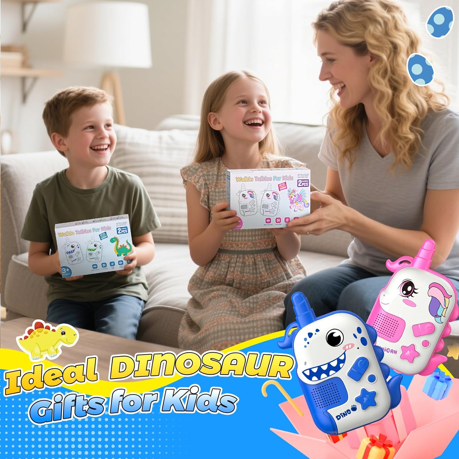 Thumbnail 6 de Walkie Talkie bambini iKidiki 3–8 anni: senza schermo, ricaricabile e portatile