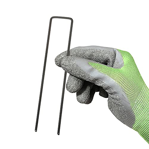 Thumbnail 1 de GardenMate Lot de 100 piquets de fixation en acier, 150 mm x 25 mm, Ø 2,9 mm