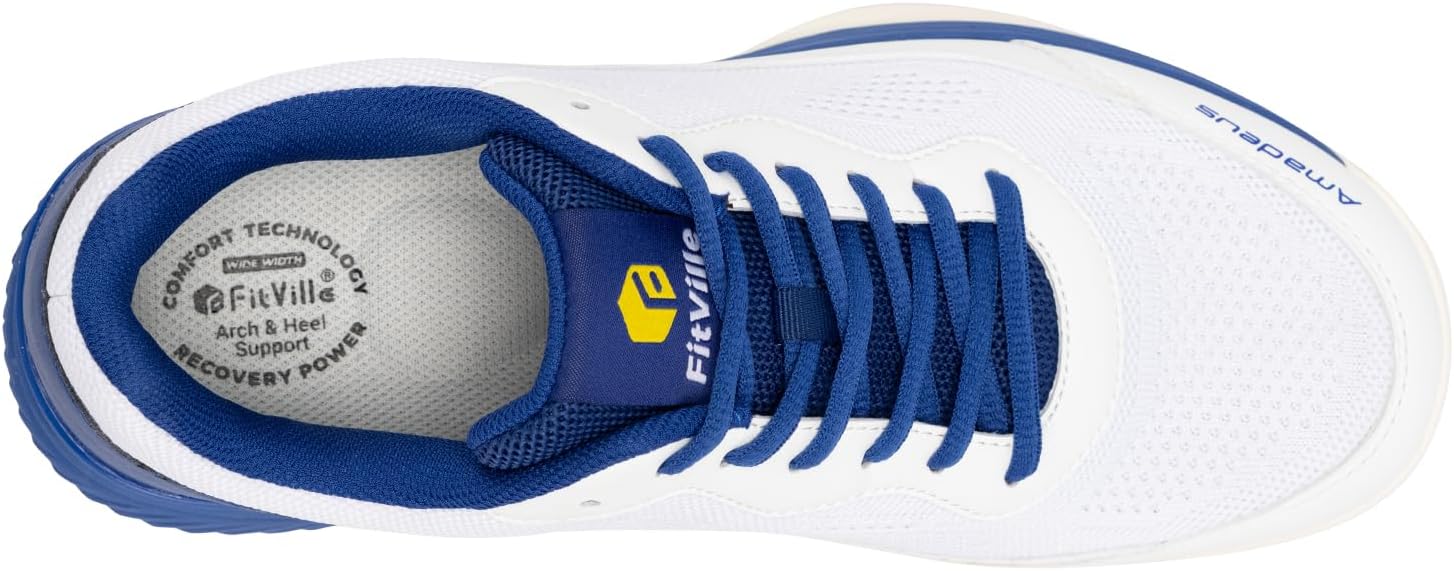 Thumbnail 6 de FitVille Wide Pickleball Shoes for Men — Amadeus Tennis V2 with ArchSupport & Wide Toe Box