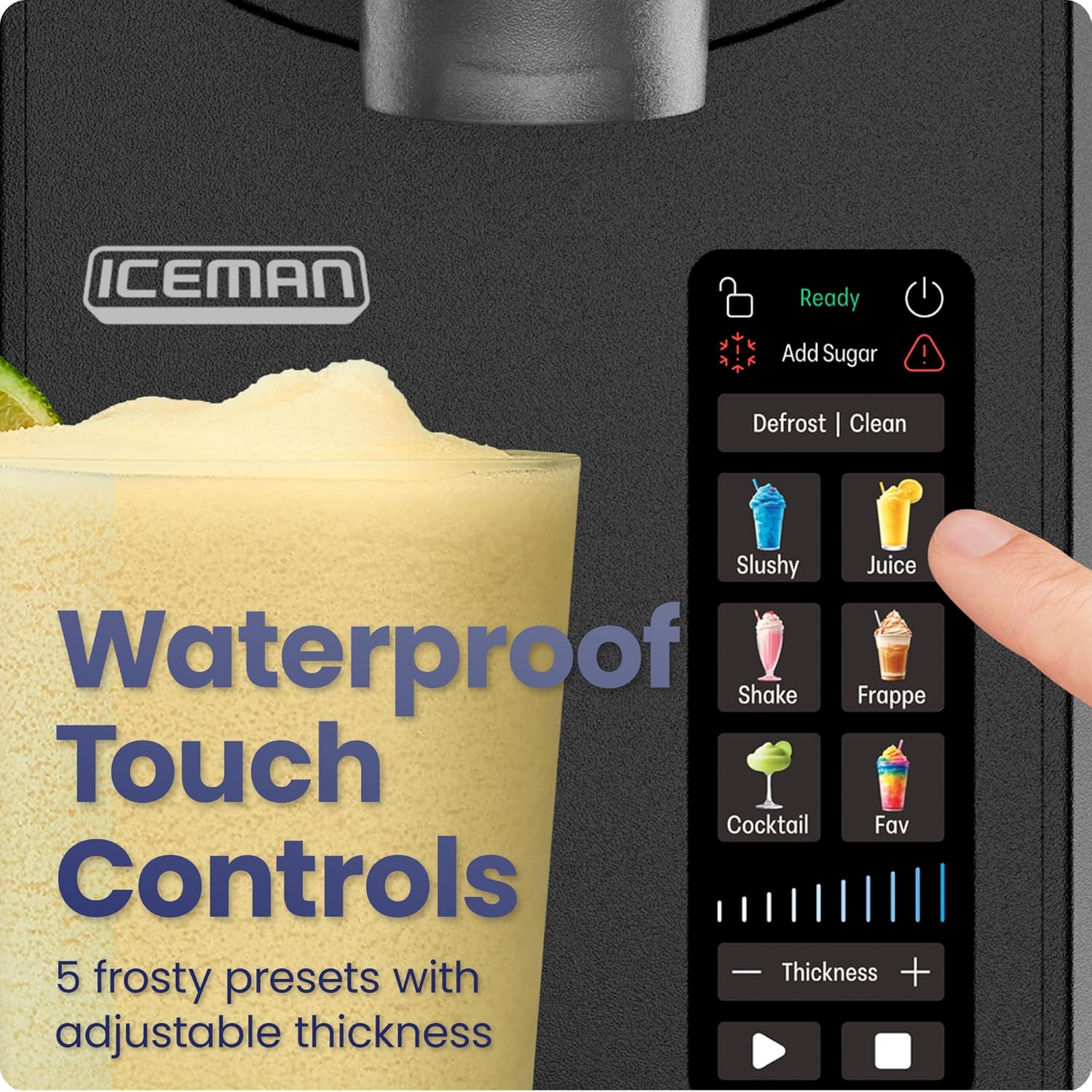 Thumbnail 3 de Iceman by Chefman Slushie Maker Machine, 1.9L – Frozen Drinks Without the Ice