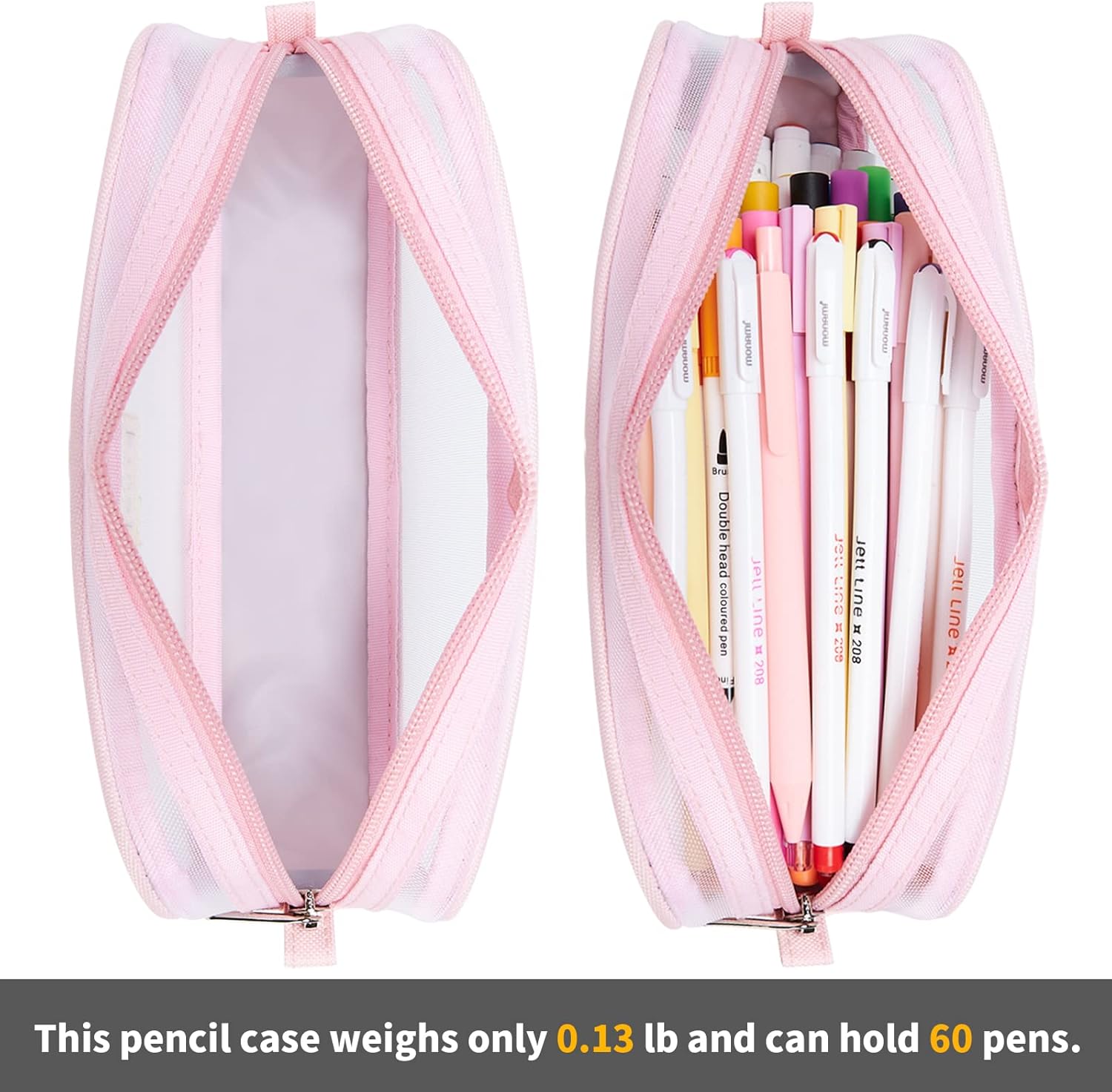 Thumbnail 1 de KALIDI Clear Pencil Case Large Pen Bag (Transparent Stationery Pouch)