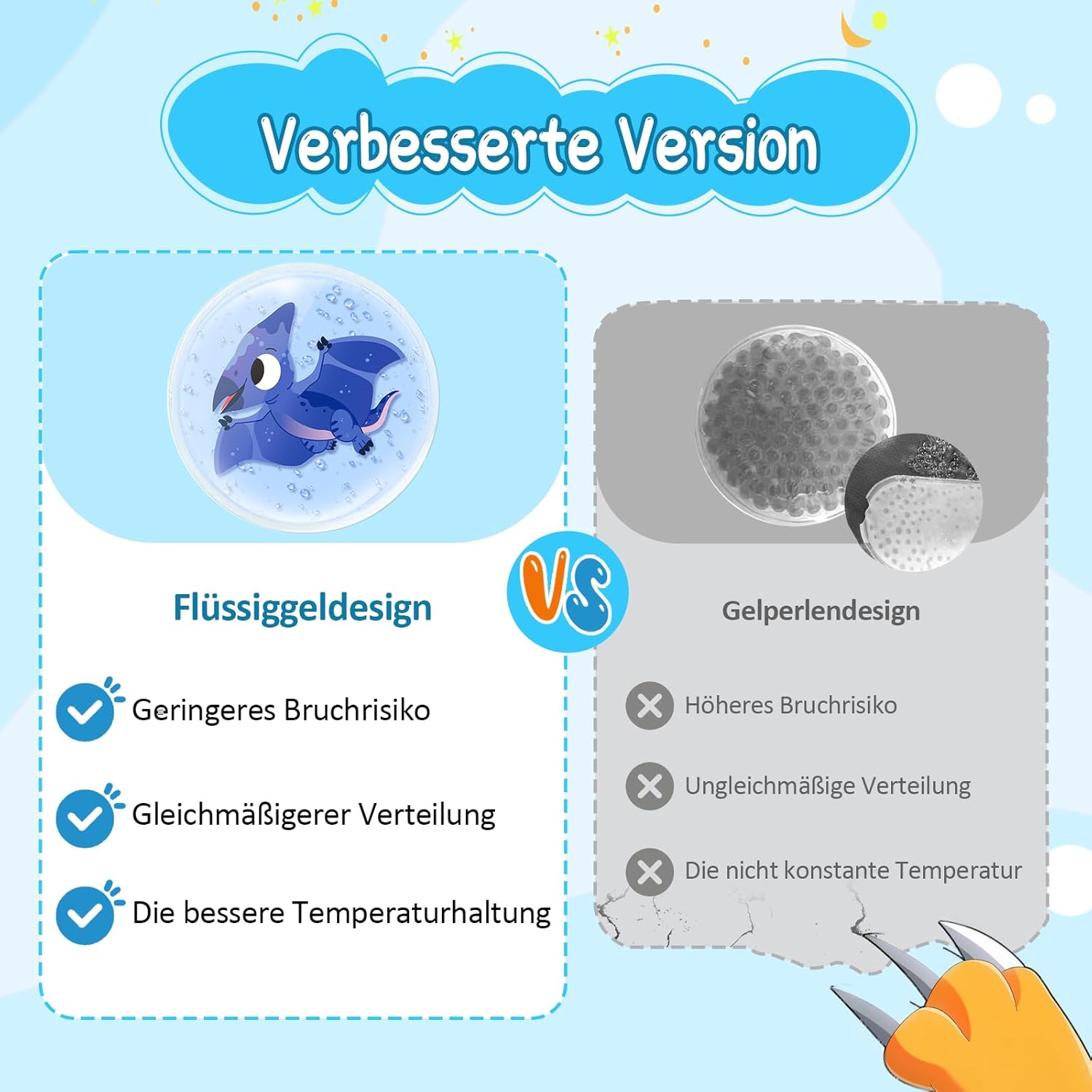 Thumbnail 6 de Comfytemp Kühlpads Kinder 8 cm 6er Set