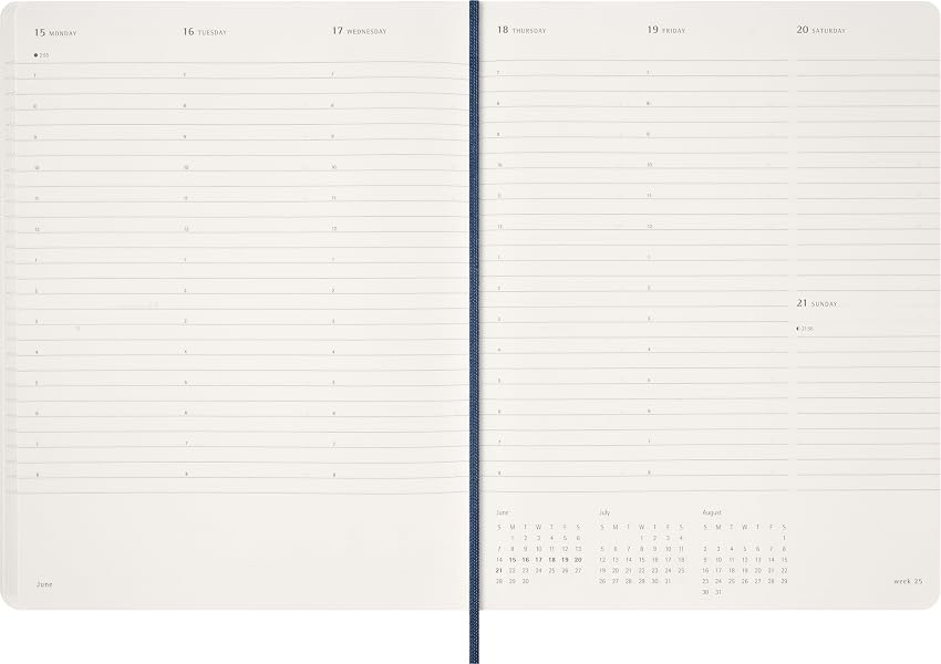 Thumbnail 6 de Moleskine Essential Planner 2025-2026 Agenda semanal
