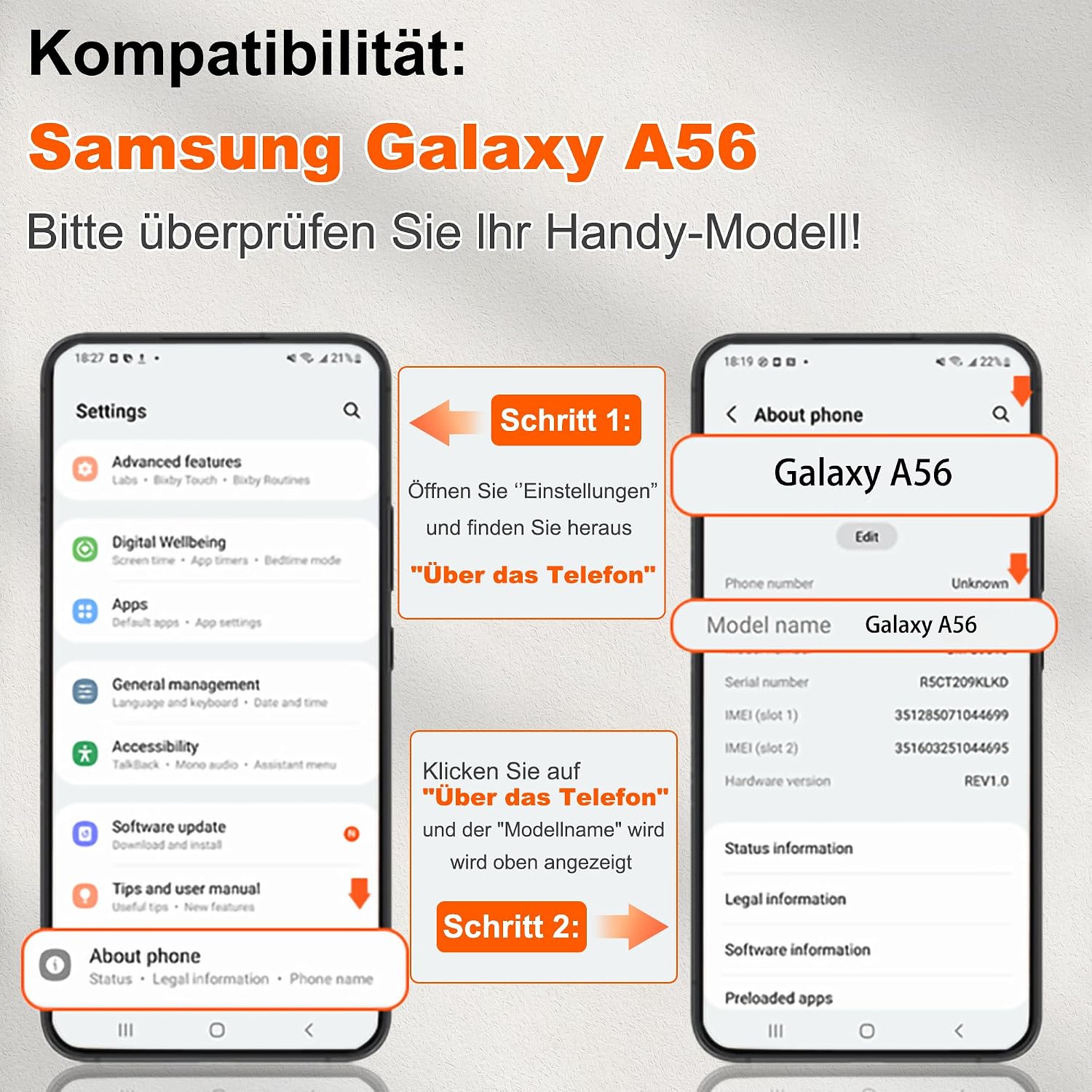 Thumbnail 6 de Jshru Handyhülle für Galaxy A56 6,7 Zoll