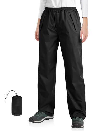 33,000ft Damen Regenhose wasserdichte Überziehhose – leicht, packbar und vielseitig