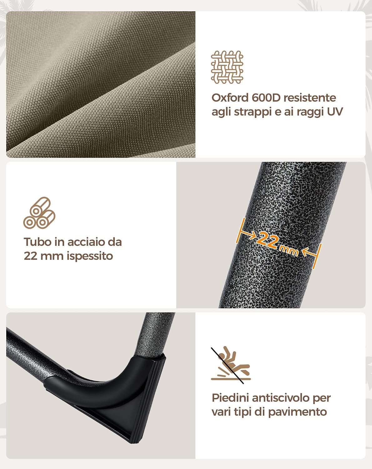 Thumbnail 6 de KingCamp Sedia a sdraio pieghevole con schienale regolabile a 5 posizioni — comfort versatile per spiaggia, giardino e campeggio
