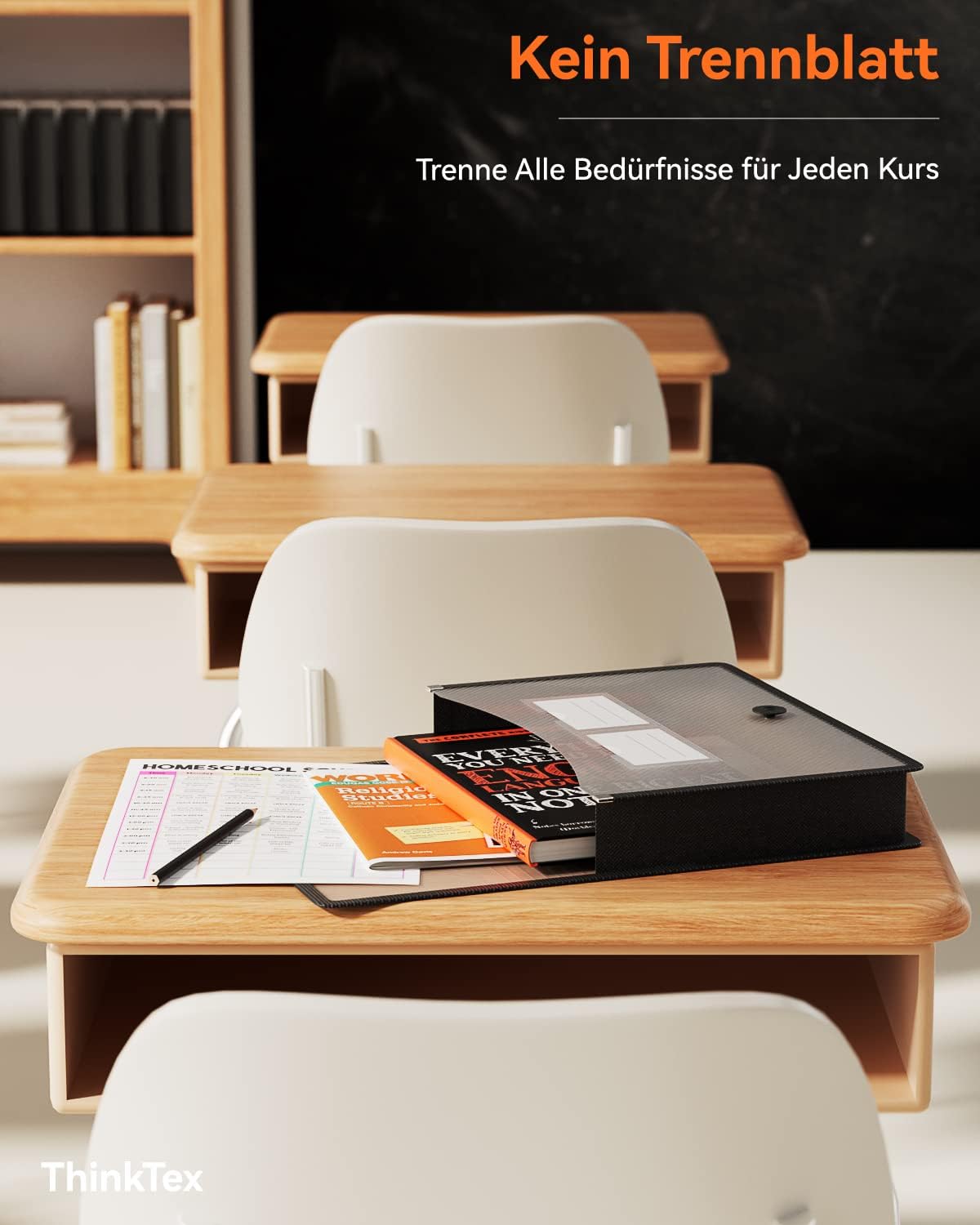 Thumbnail 3 de ThinkTex A4 Kunststoff-Aktenordner 3 Stück 📁