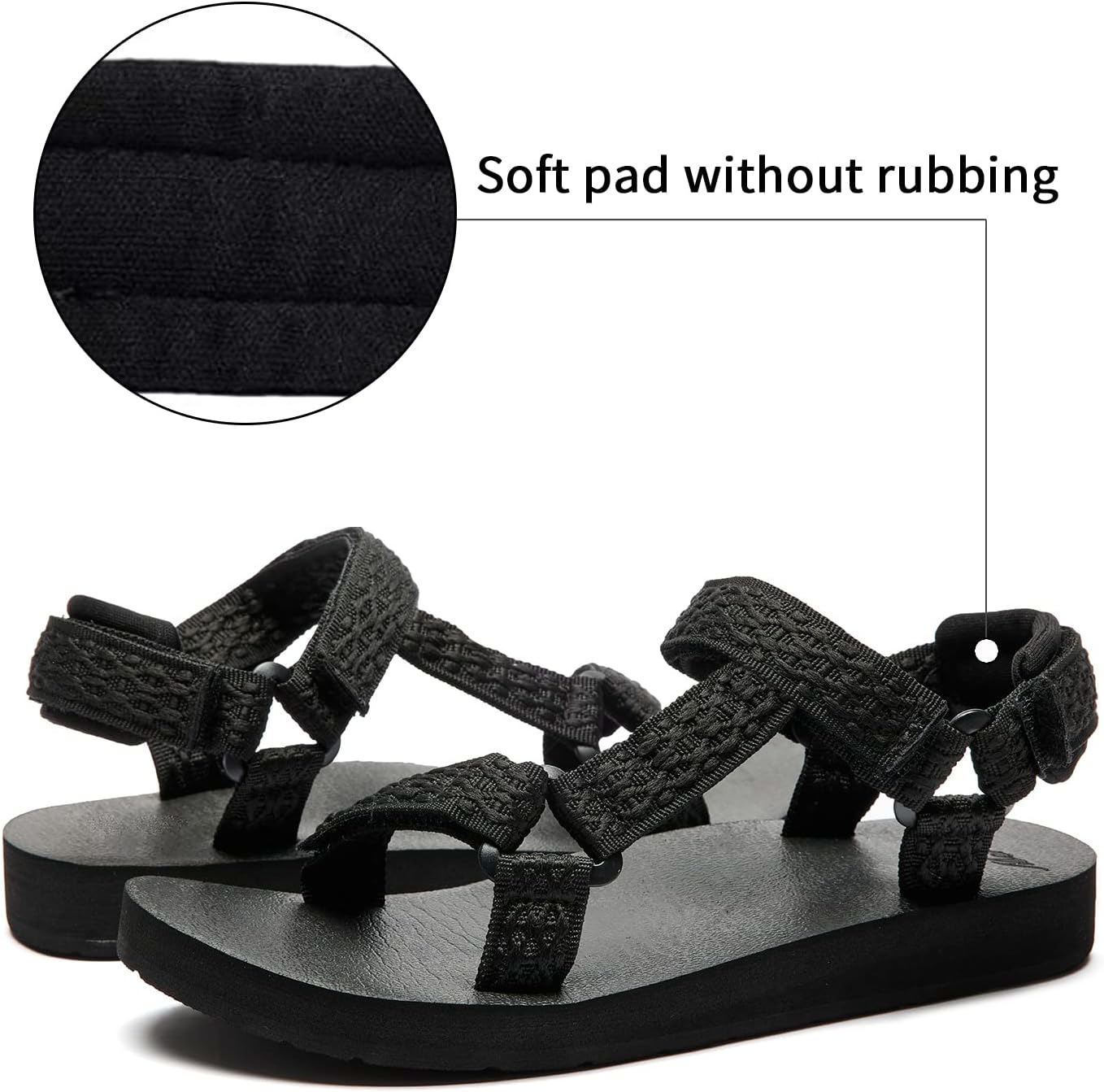 Detalle de Muboliy Women’s Original Sandals with Arch Support, Quick-Drying Sport Strap Sandals