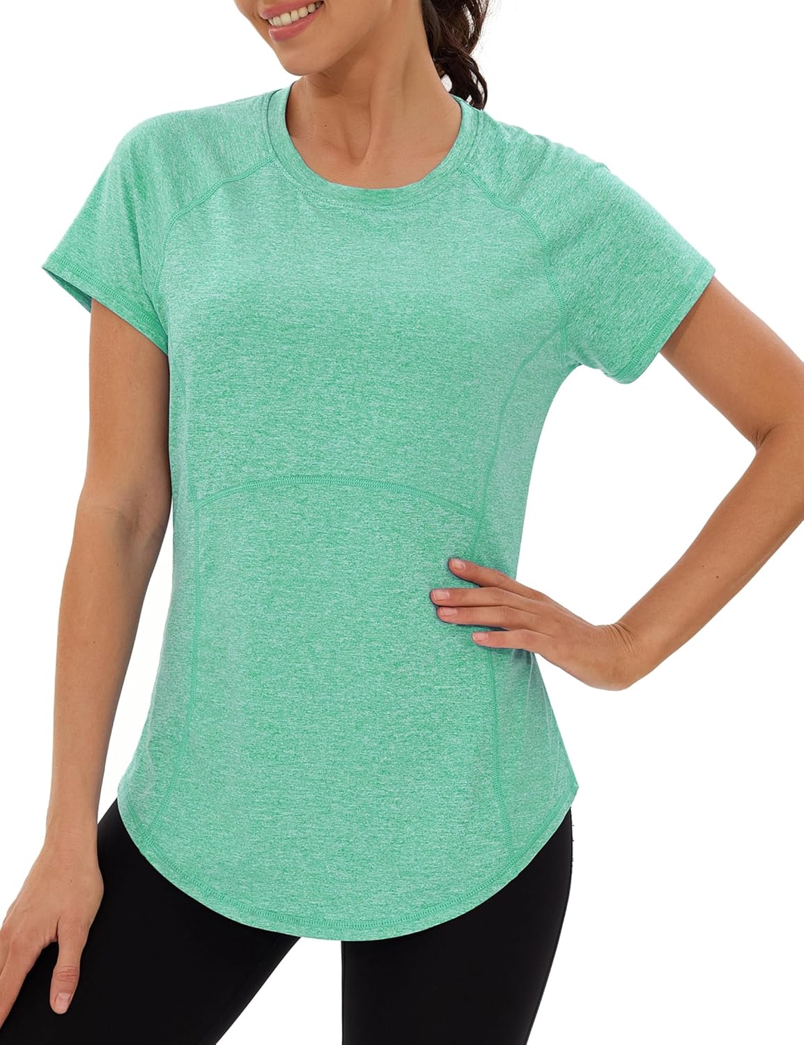 Thumbnail 1 de Terecey T-shirt sport femme à manches courtes : séchage rapide et dos en mesh pour le yoga, le fitness et la course