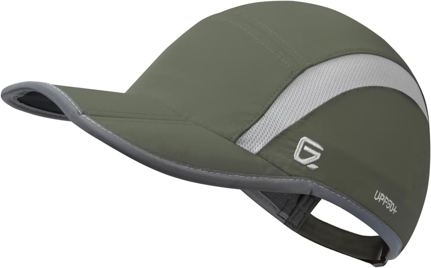 Detalle de GADIEMKENSD UPF50+ Folding Outdoor Hat – Unstructured Reflective Design