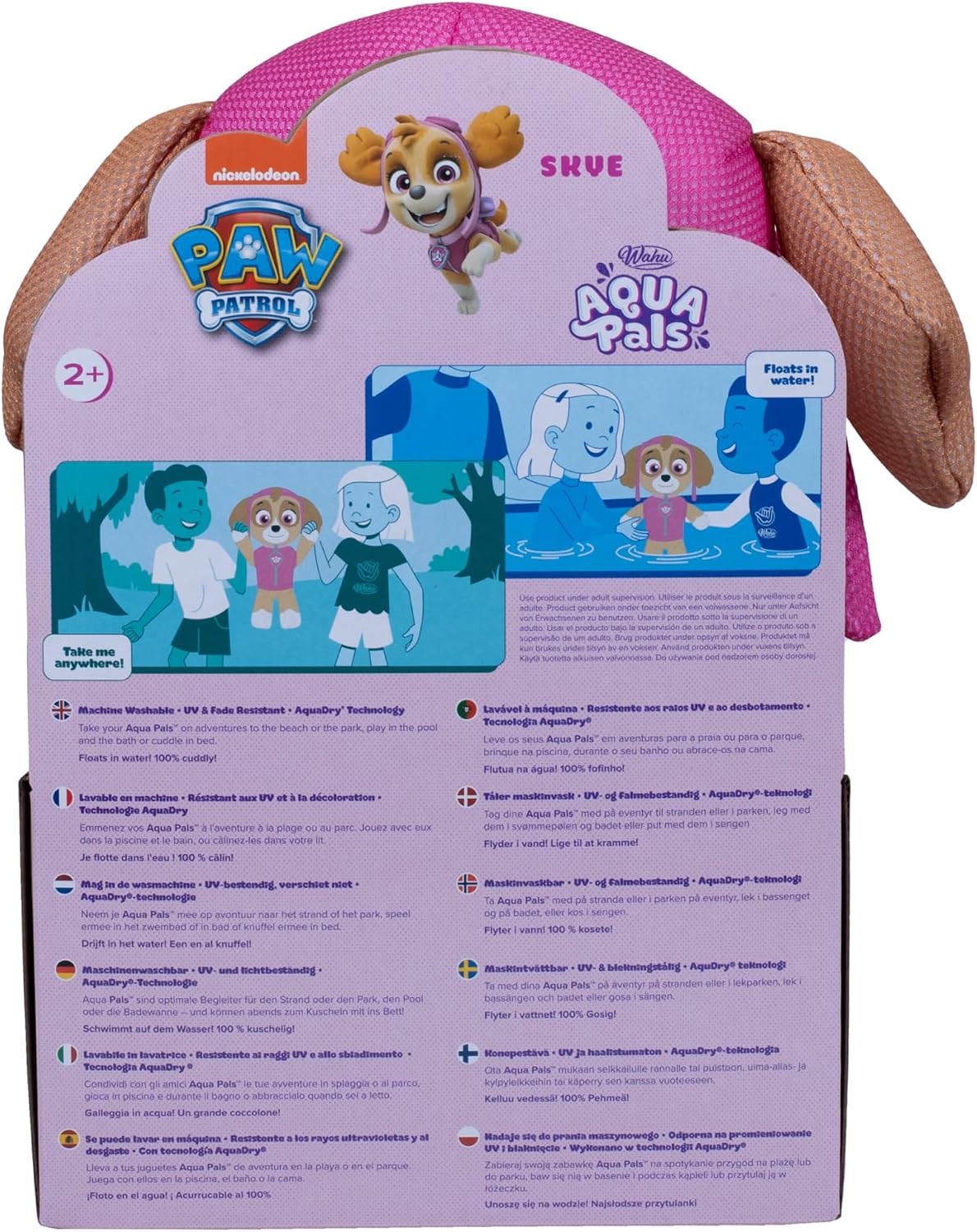 Detalle de Wahu Aqua Pals: Paw Patrol - Skye Waterproof Kids Plush Toy