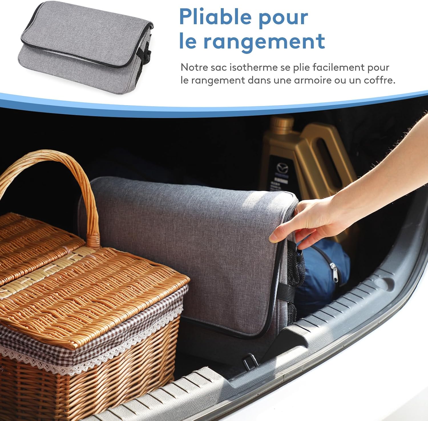 Thumbnail 6 de Lifewit Sac Isotherme 30L (grand format) en gris – glacière souple portable pour pique-nique, plage et camping