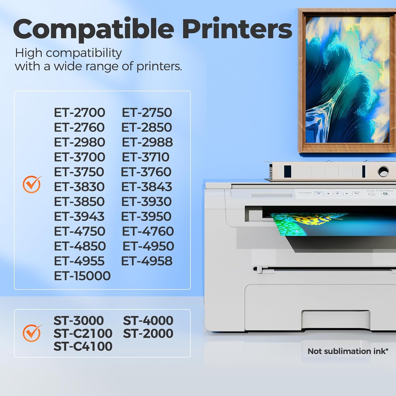 Thumbnail 1 de GINTRICANP EPT502 Compatible Ink Refill Bottles, 4 Colors for EcoTank Printers