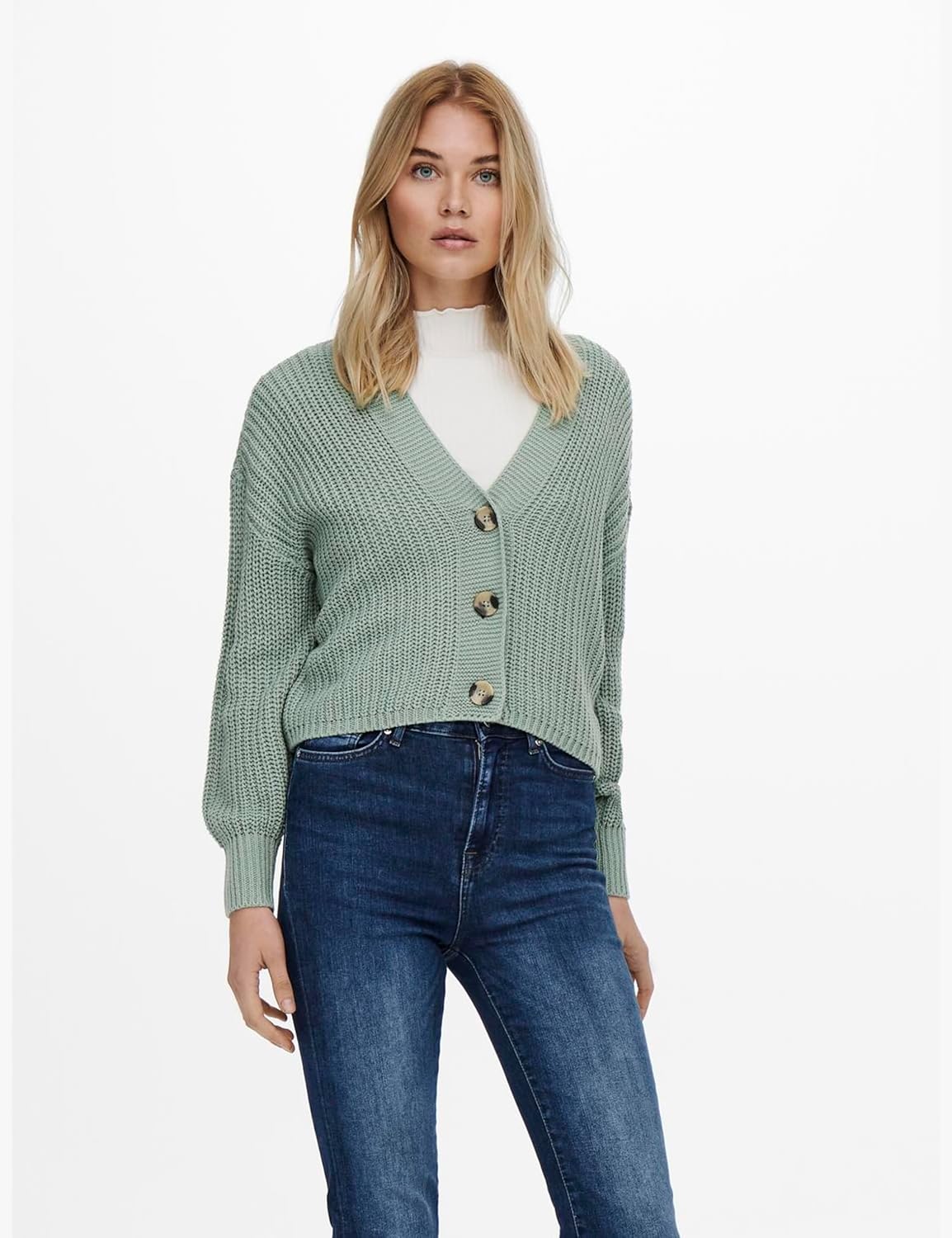 Thumbnail 1 de ONLY Female Strickjacke ONLCAROL – klassischer Cardigan mit V-Ausschnitt