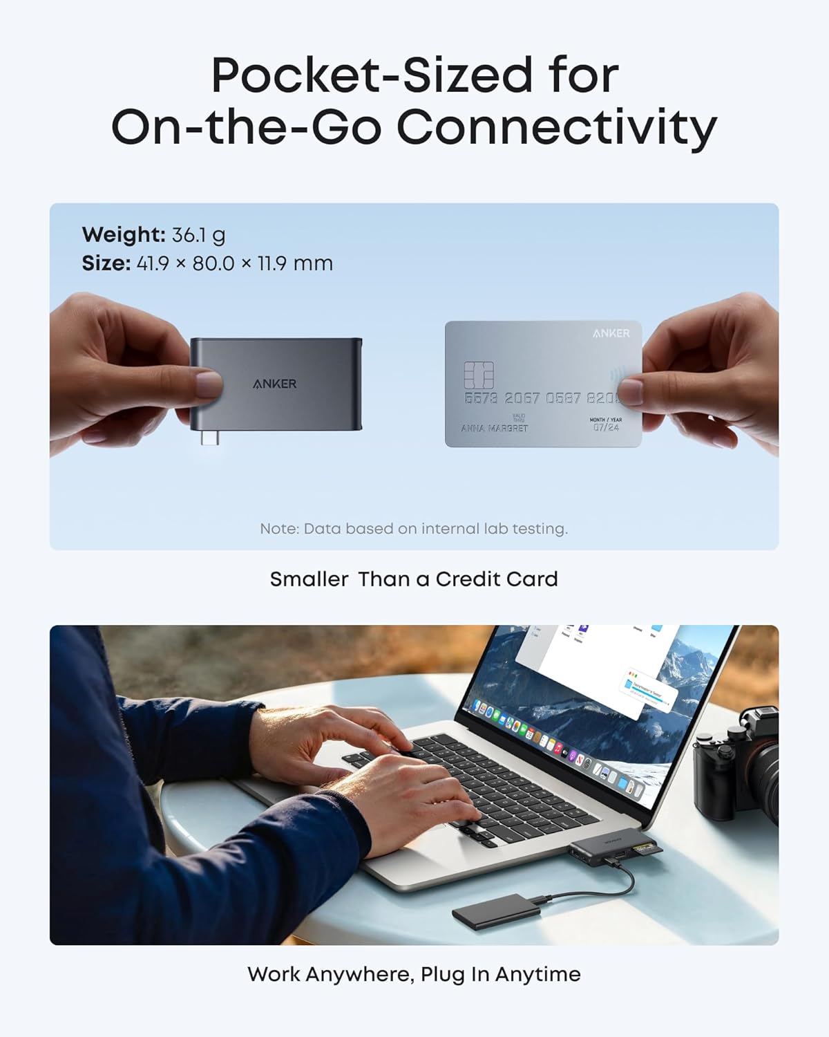 Thumbnail 5 de Anker Nano USB-C Hub: 6-in-1 compact USB-C hub with 85W charging and 4K HDMI
