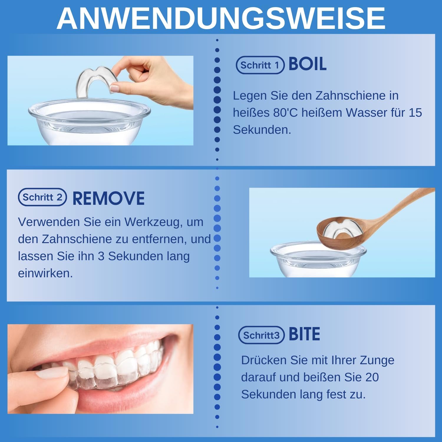 Thumbnail 6 de Knirscherschiene Nacht Zahnschiene 4er-Pack