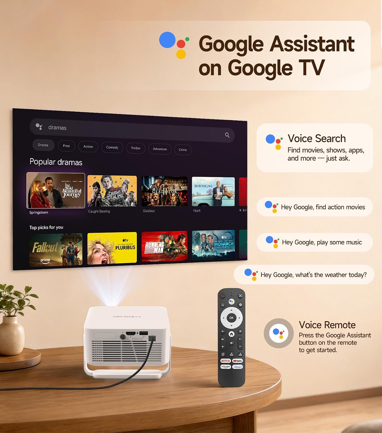 Thumbnail 4 de Magcubic HY300GT Mini Proiettore Portatile: cinema in tasca con Google TV e Auto Keystone