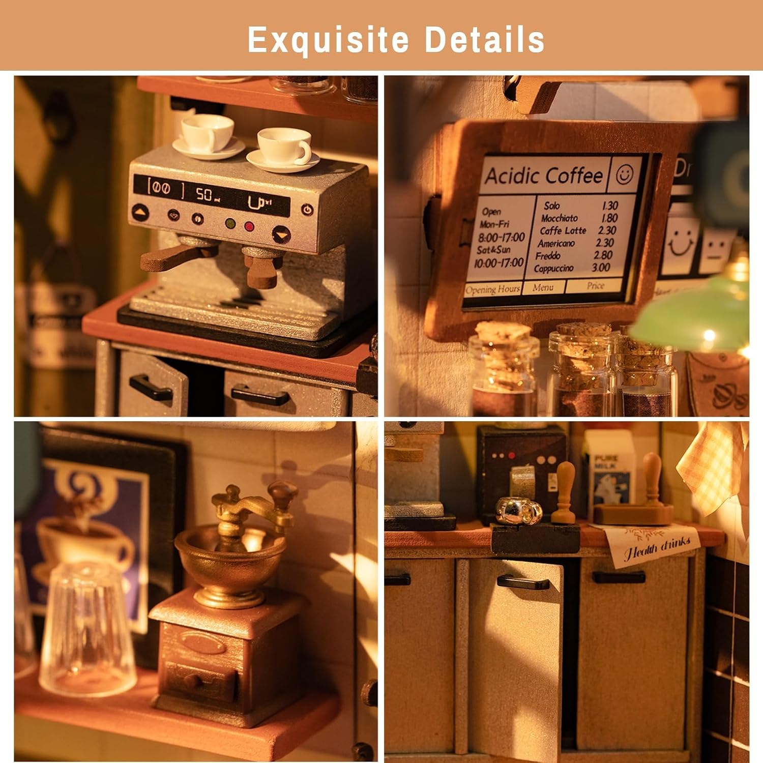 Thumbnail 6 de Rolife Café Shop Miniaturhaus Nr.17 – DIY Bausatz