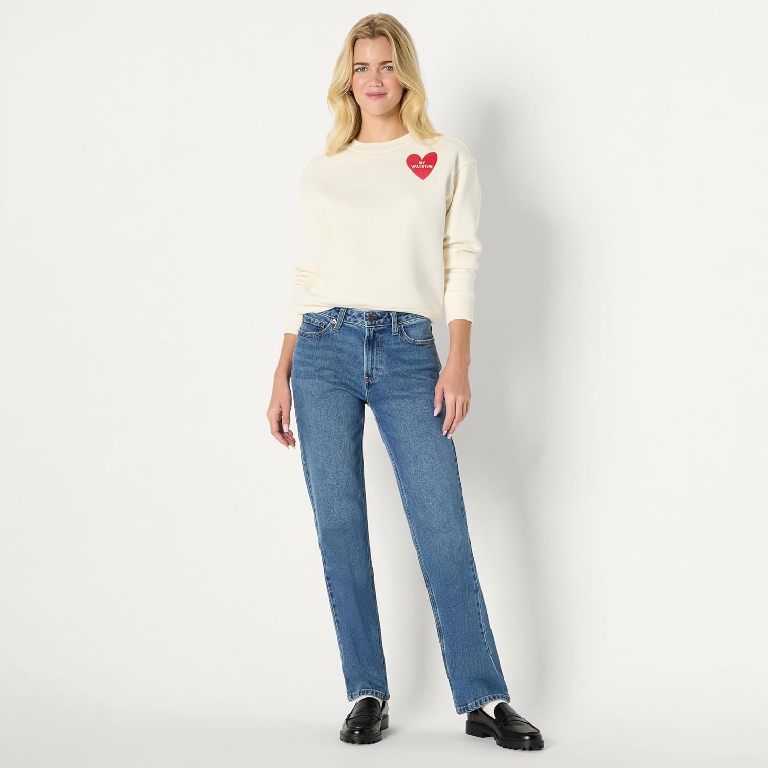 Thumbnail 2 de Amazon Essentials x Sofia Grainge Women’s Boxy Drop Shoulder Crewneck Sweatshirt