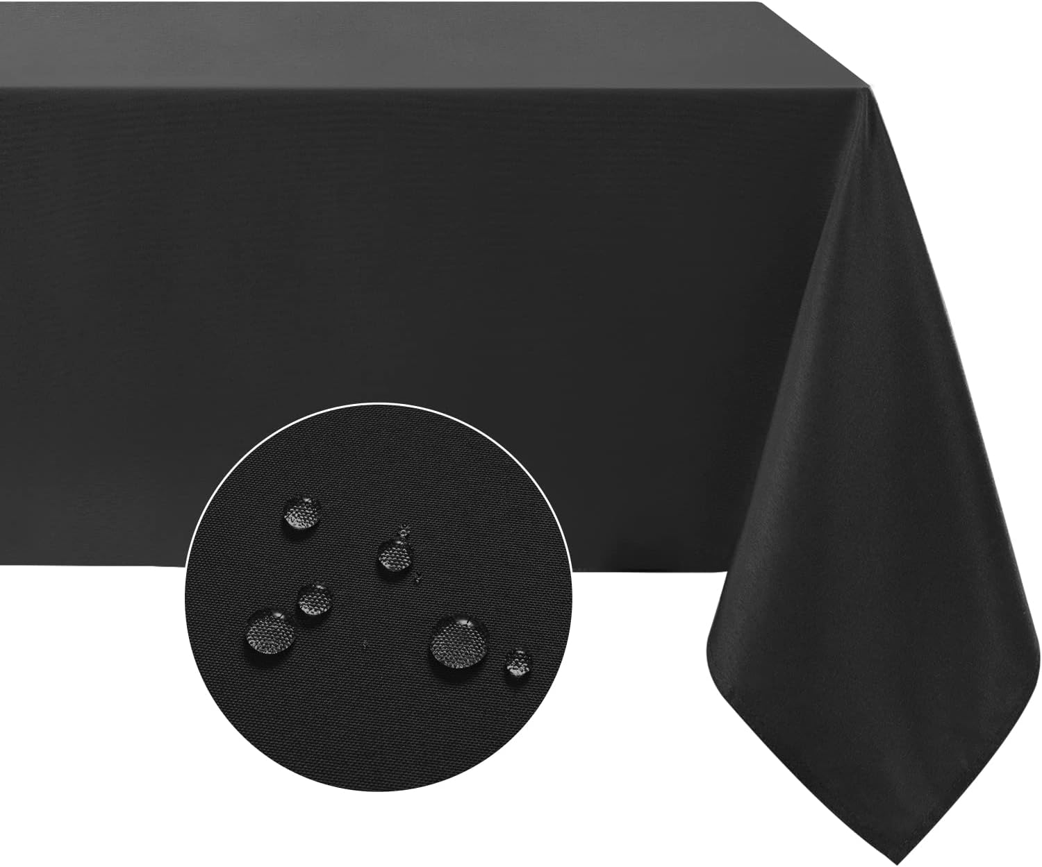 Detalle de Softalker Rectangle Tablecloth (60 x 84 inch) — Waterproof, Stain Resistant, Wrinkle-Free Polyester for Dining & Outdoor