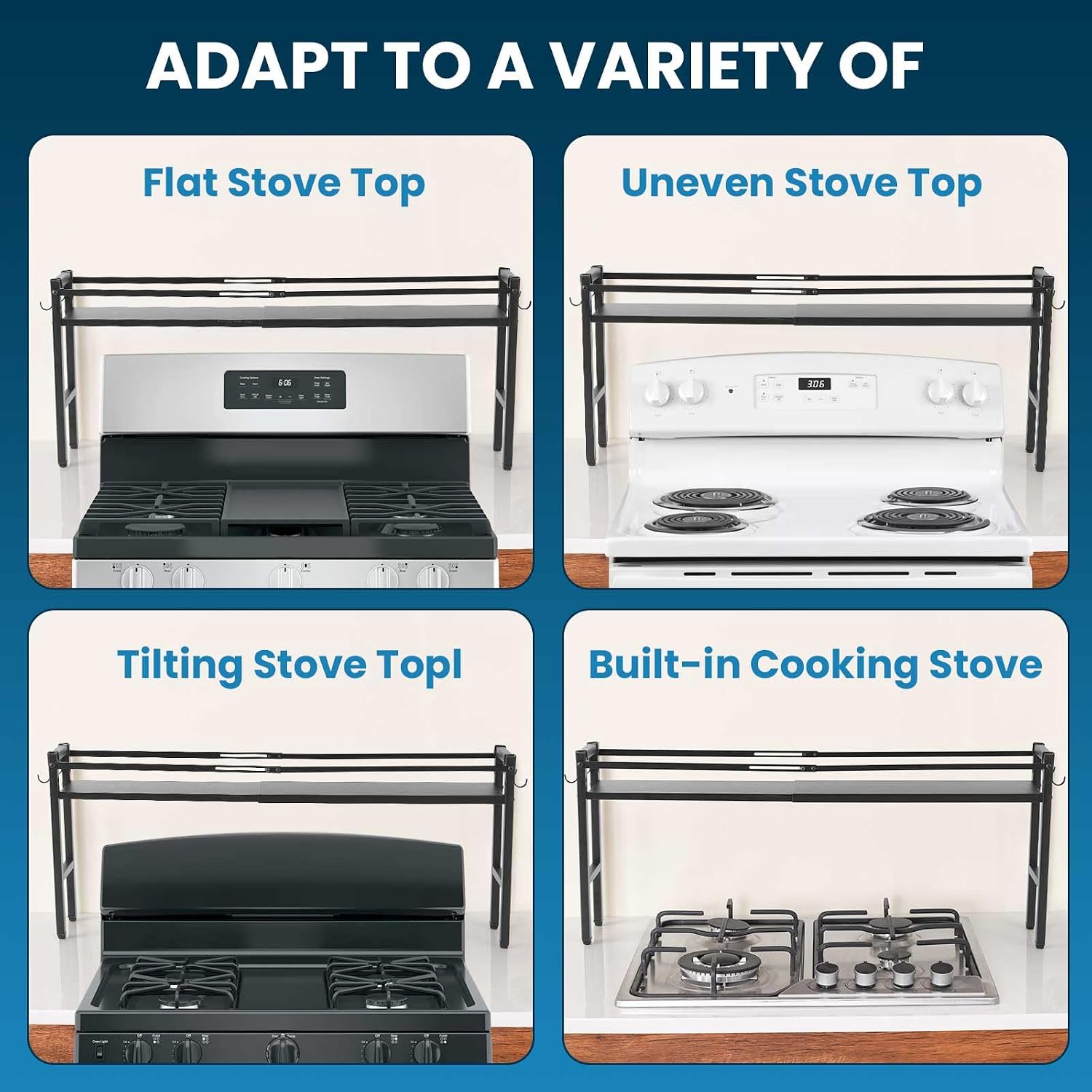 Thumbnail 3 de Yudeke Stove Top Shelf, 27–33-Inch Adjustable