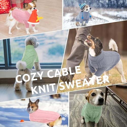 Thumbnail 5 de Queenmore Maglione per cane taglia S, collo alto marrone
