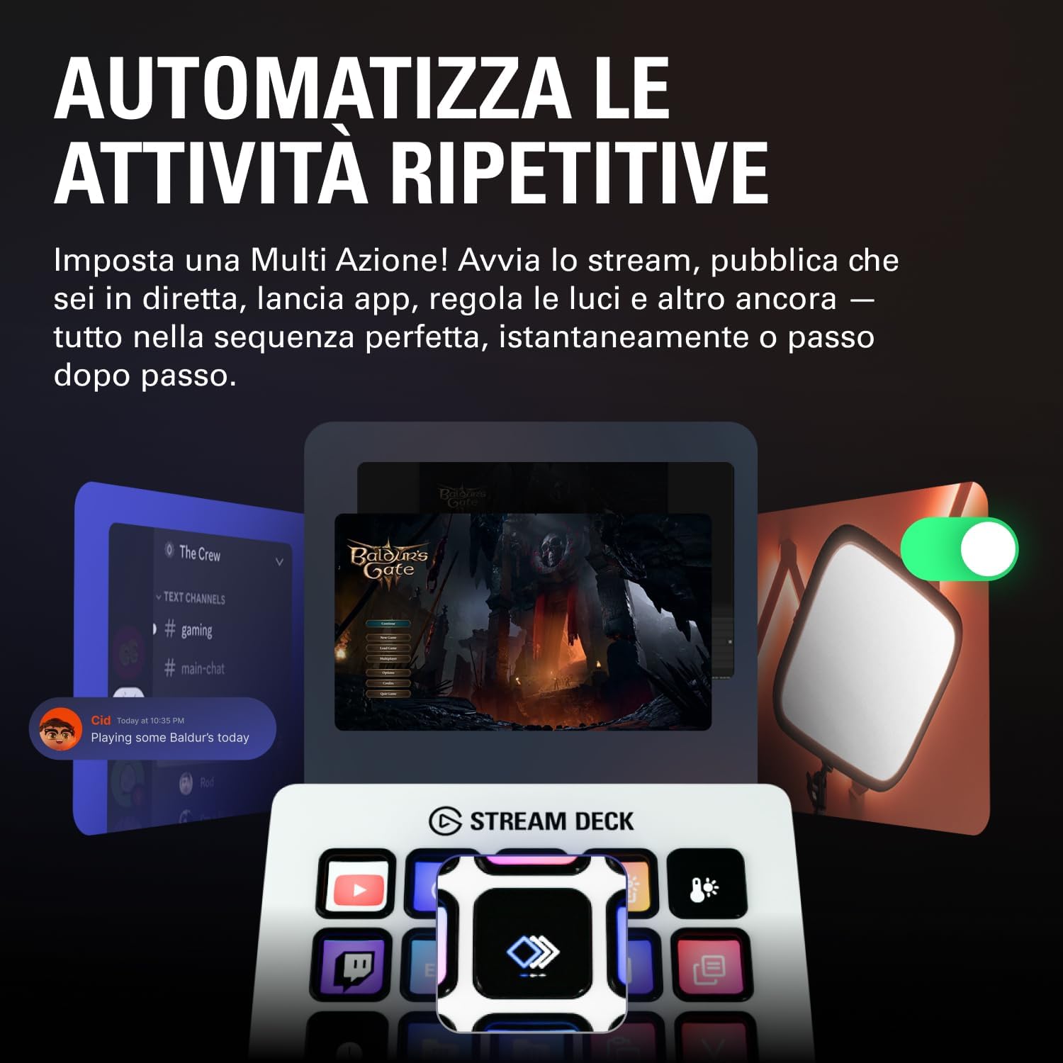 Detalle 1 de Stream Deck MK.2 White 15 tasti macro